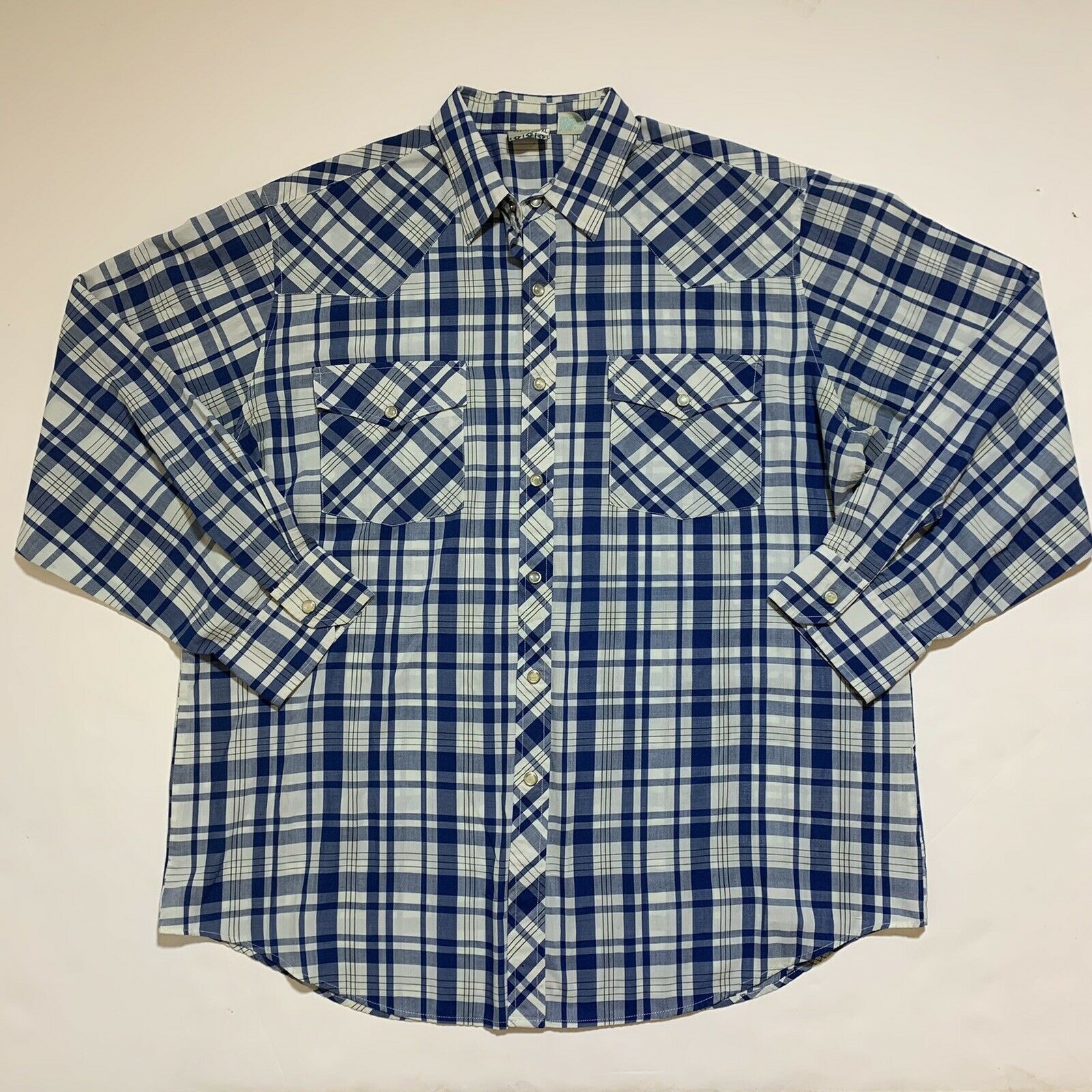 Vintage Vintage 90s Saddlebrook Plaid Pearl Snaps Western Shirt Size US XL / EU 56 / 4 - 10 Thumbnail
