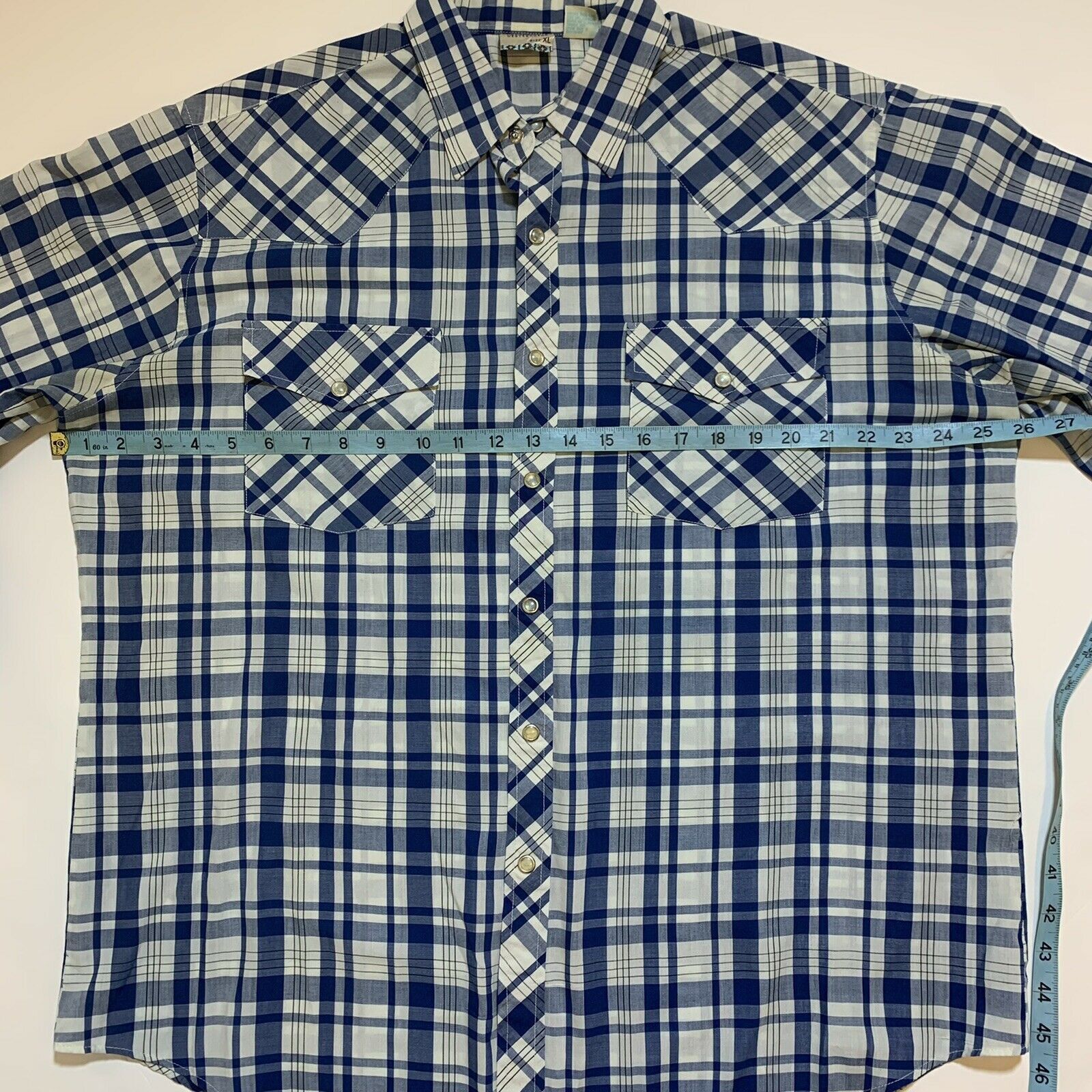 Vintage Vintage 90s Saddlebrook Plaid Pearl Snaps Western Shirt Size US XL / EU 56 / 4 - 7 Thumbnail