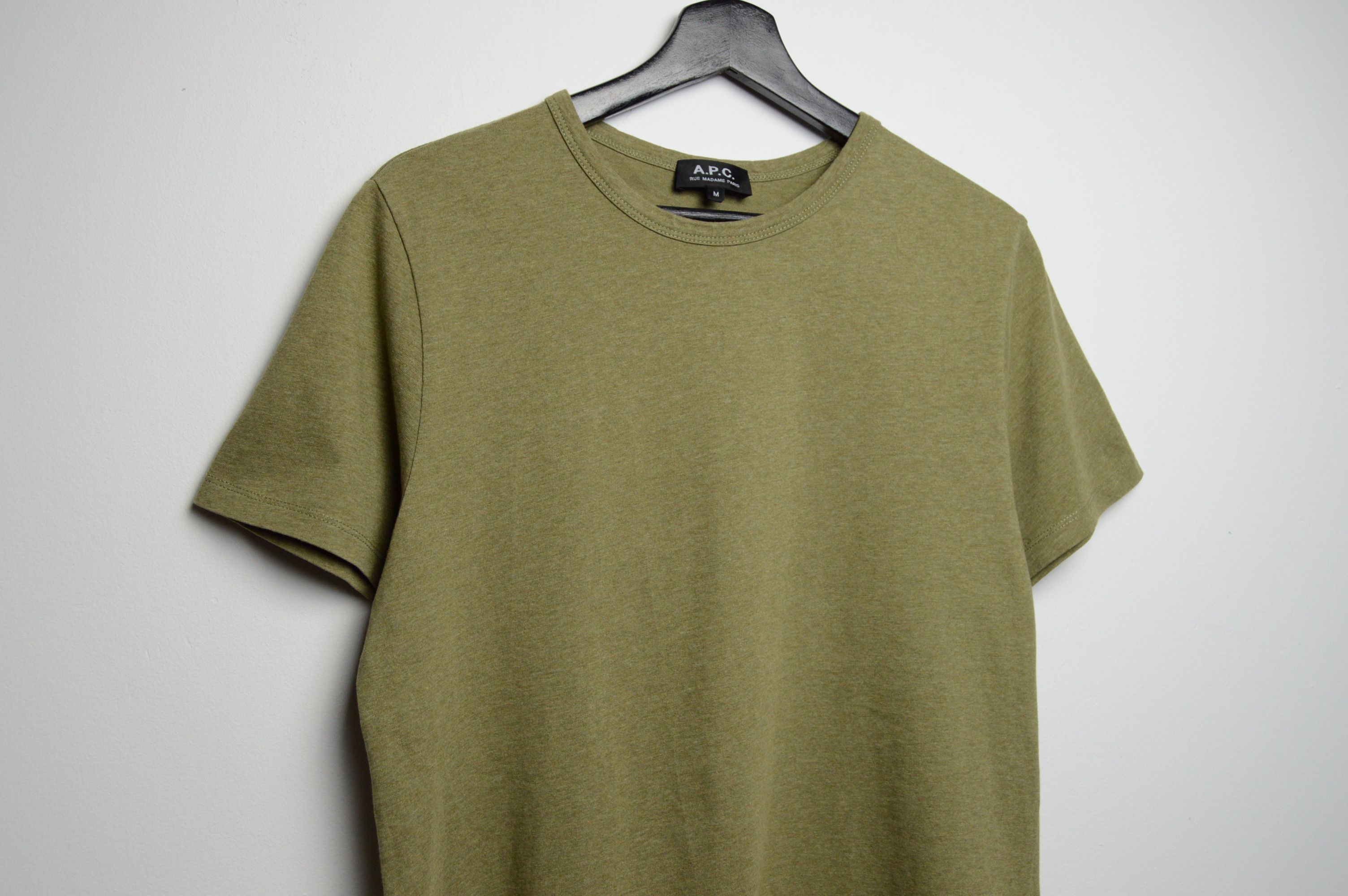 A.P.C. APC khaki t shirt a.p.c. Size US M / EU 48-50 / 2 - 2 Thumbnail