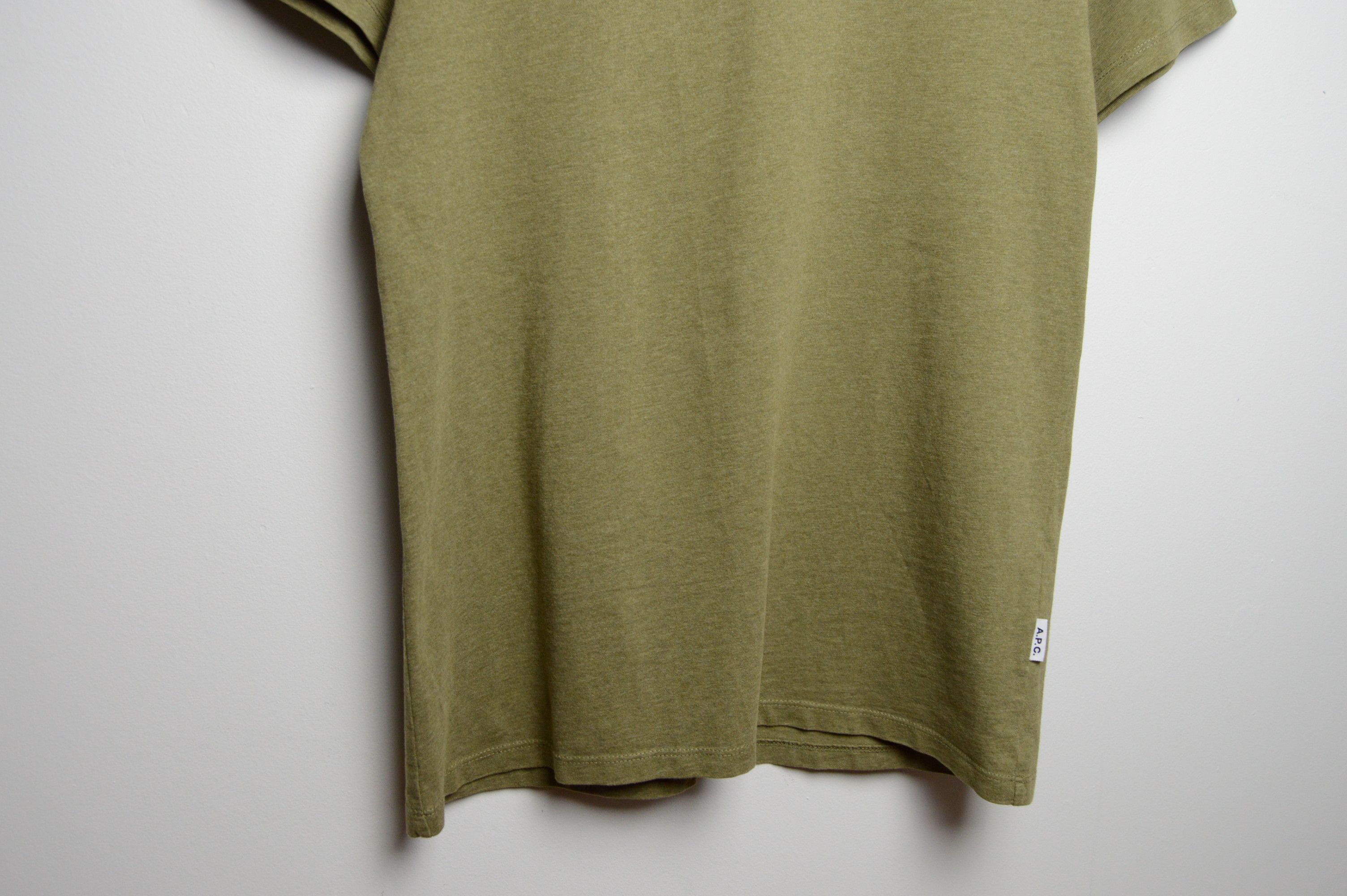 A.P.C. APC khaki t shirt a.p.c. Size US M / EU 48-50 / 2 - 3 Thumbnail