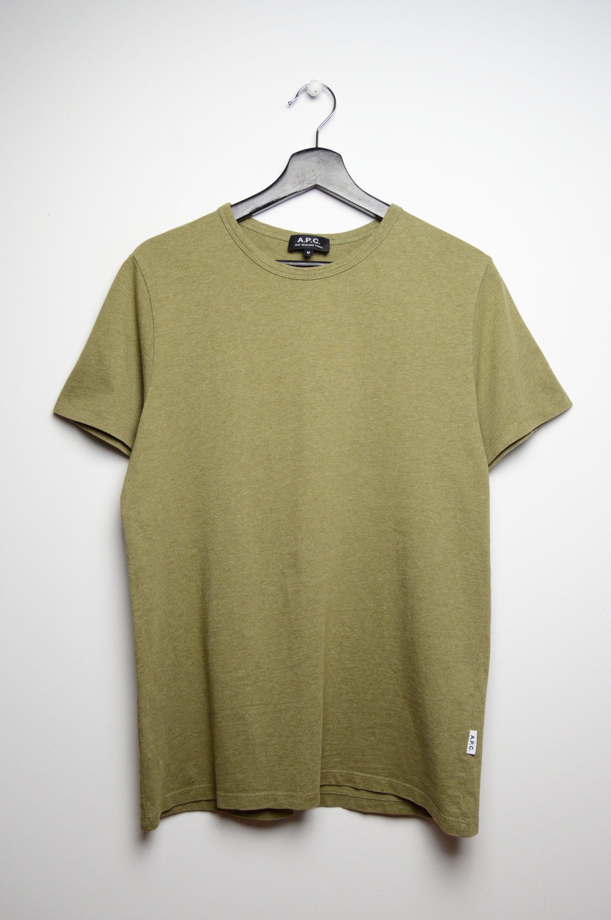 A.P.C. APC khaki t shirt a.p.c. Size US M / EU 48-50 / 2 - 1 Thumbnail