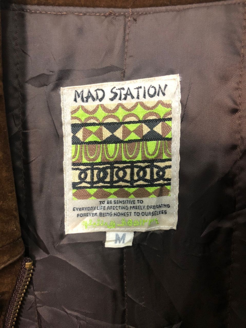 Japanese Brand Vtg Mad Station Embroidery Big Logo Zipper Up Bomber Jacket Size US XL / EU 56 / 4 - 12 Thumbnail