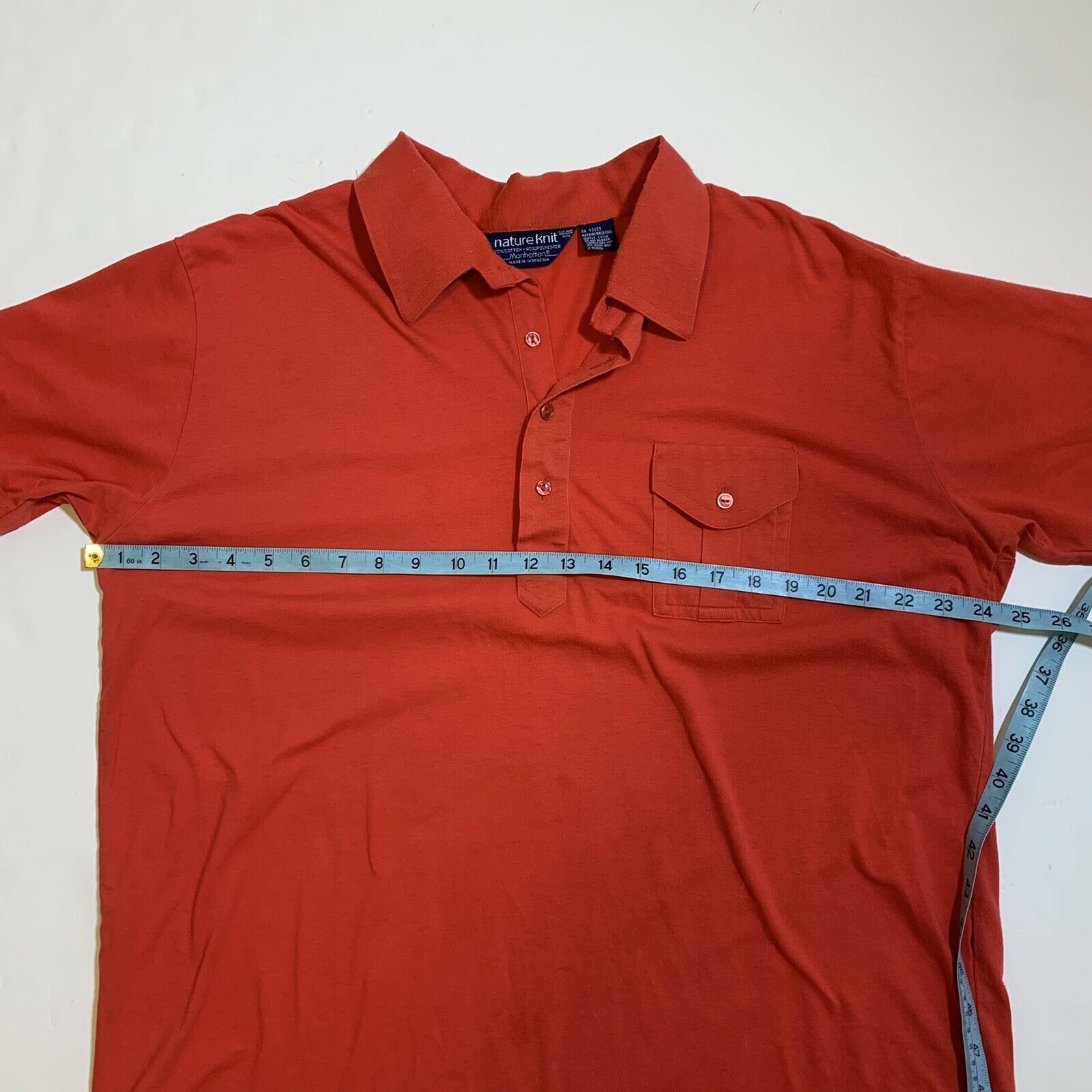 Other × Vintage Vintage 80s Nature Knit Preppy Golf Short Sleeve Polo Shirt Size US L / EU 52-54 / 3 - 6 Thumbnail