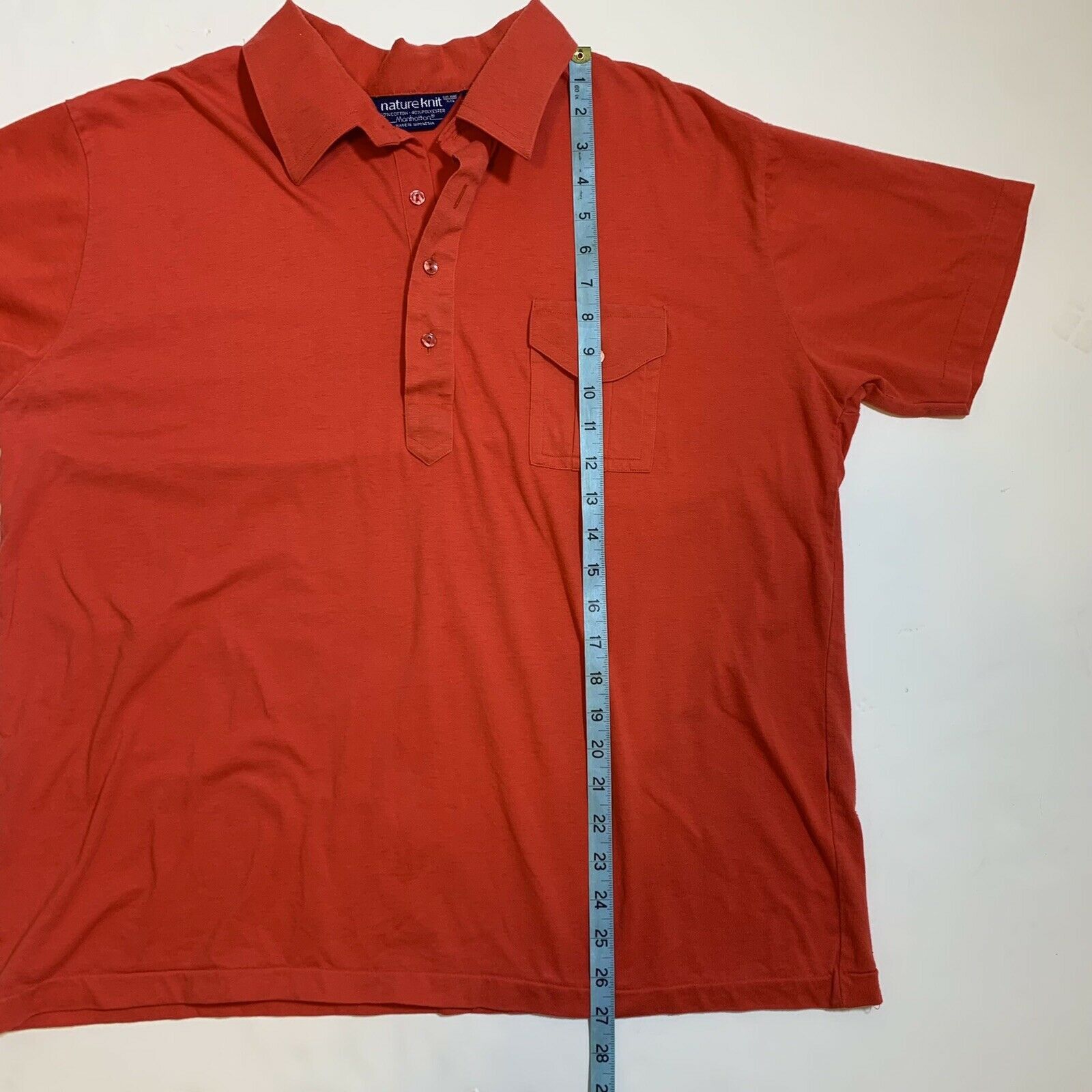 Other × Vintage Vintage 80s Nature Knit Preppy Golf Short Sleeve Polo Shirt Size US L / EU 52-54 / 3 - 7 Thumbnail