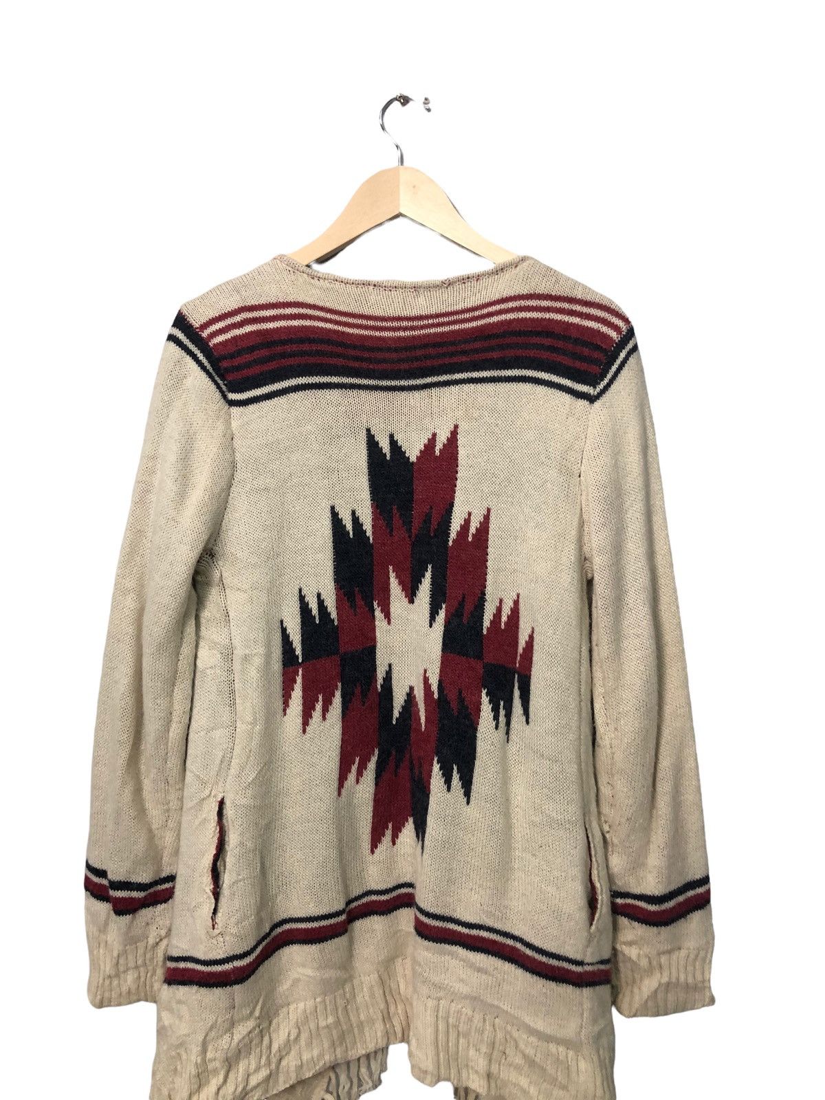 Aran Isles Knitwear vintage Anap Mumpu Big Logo Navajo Knitwear Cardigan Size US M / EU 48-50 / 2 - 7 Thumbnail