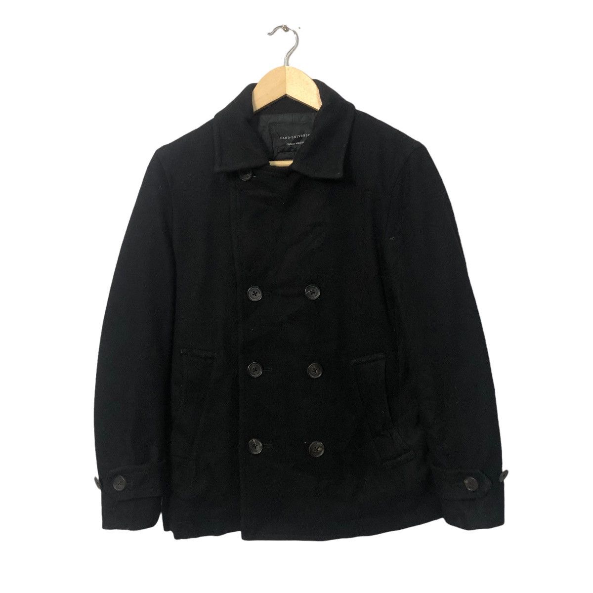 NANO universe × Vintage Vintage Nano Universe Italian Melton Button Ups Coat Jacket Size US M / EU 48-50 / 2 - 1 Thumbnail