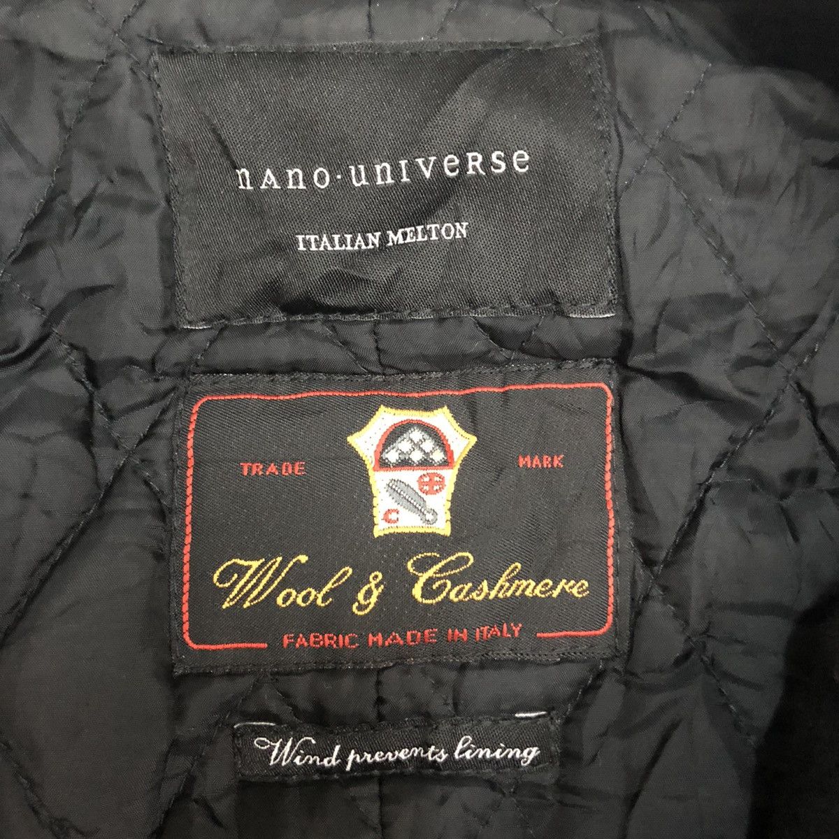 NANO universe × Vintage Vintage Nano Universe Italian Melton Button Ups Coat Jacket Size US M / EU 48-50 / 2 - 10 Thumbnail