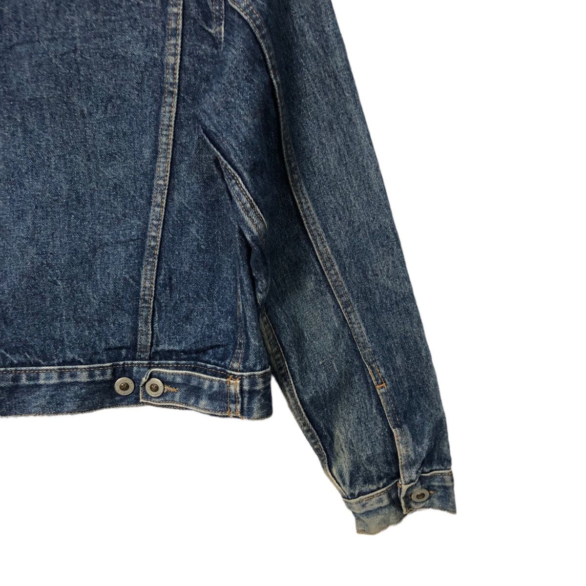 Japanese Brand Vintage Fluid Button Ups Denim Jacket Size S / US 4 / IT 40 - 6 Thumbnail