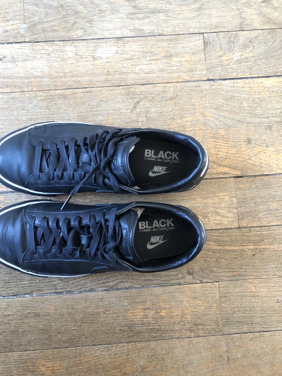 Comme des Garcons Comme des Garcons x Blazer Low Black | Black-White 2016 Size US 10 / EU 43 - 4 Thumbnail