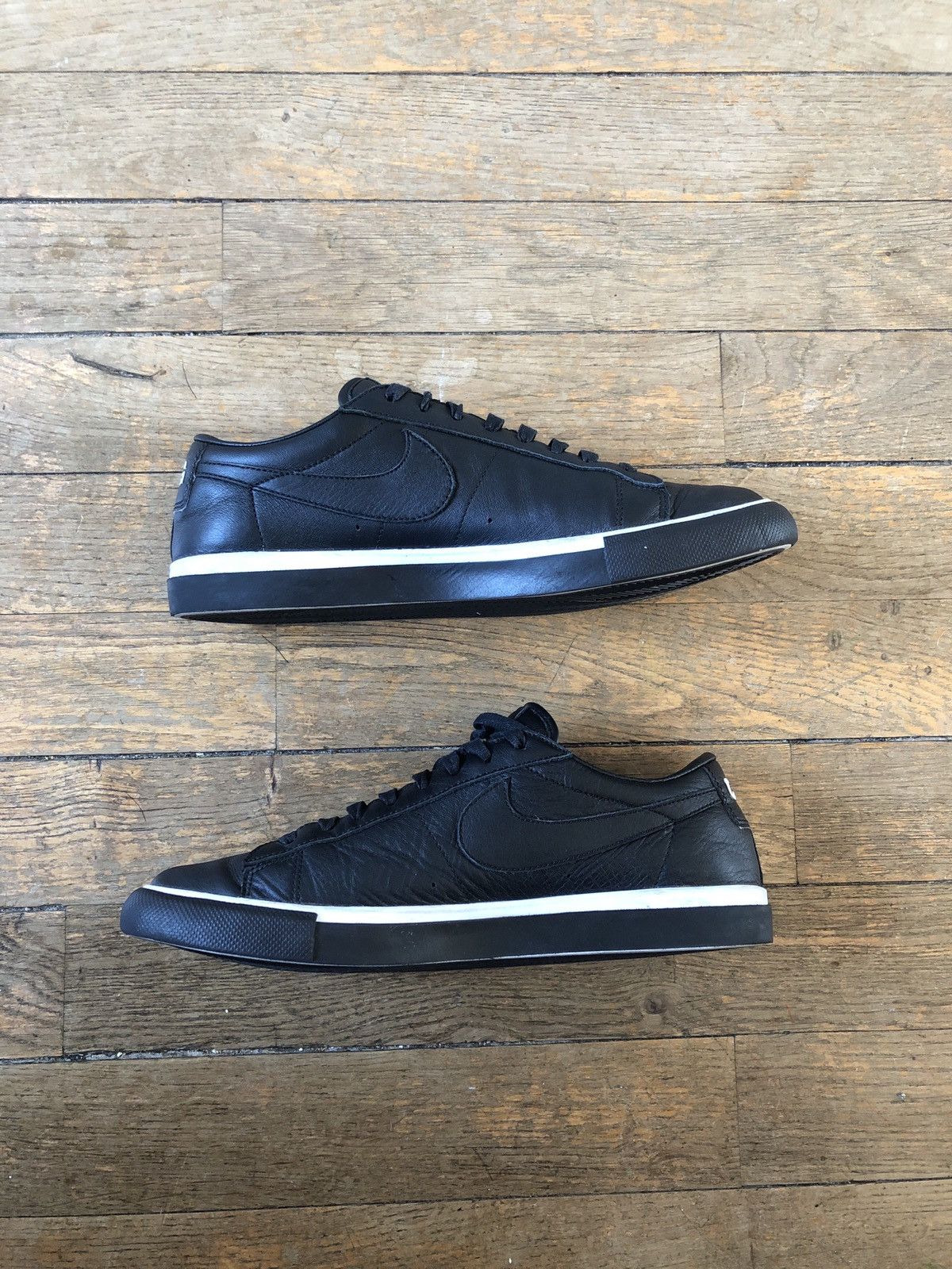Comme des Garcons Comme des Garcons x Blazer Low Black | Black-White 2016 Size US 10 / EU 43 - 2 Thumbnail