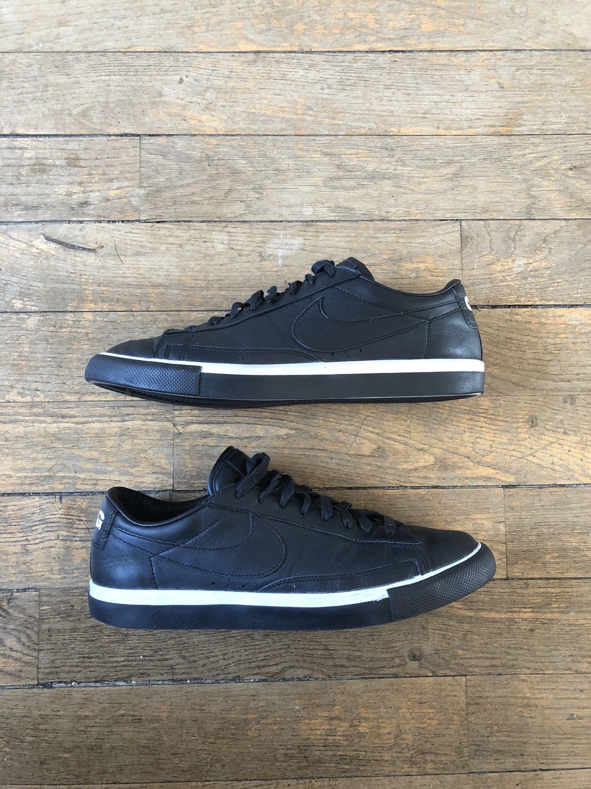 Comme des Garcons Comme des Garcons x Blazer Low Black | Black-White 2016 Size US 10 / EU 43 - 1 Thumbnail