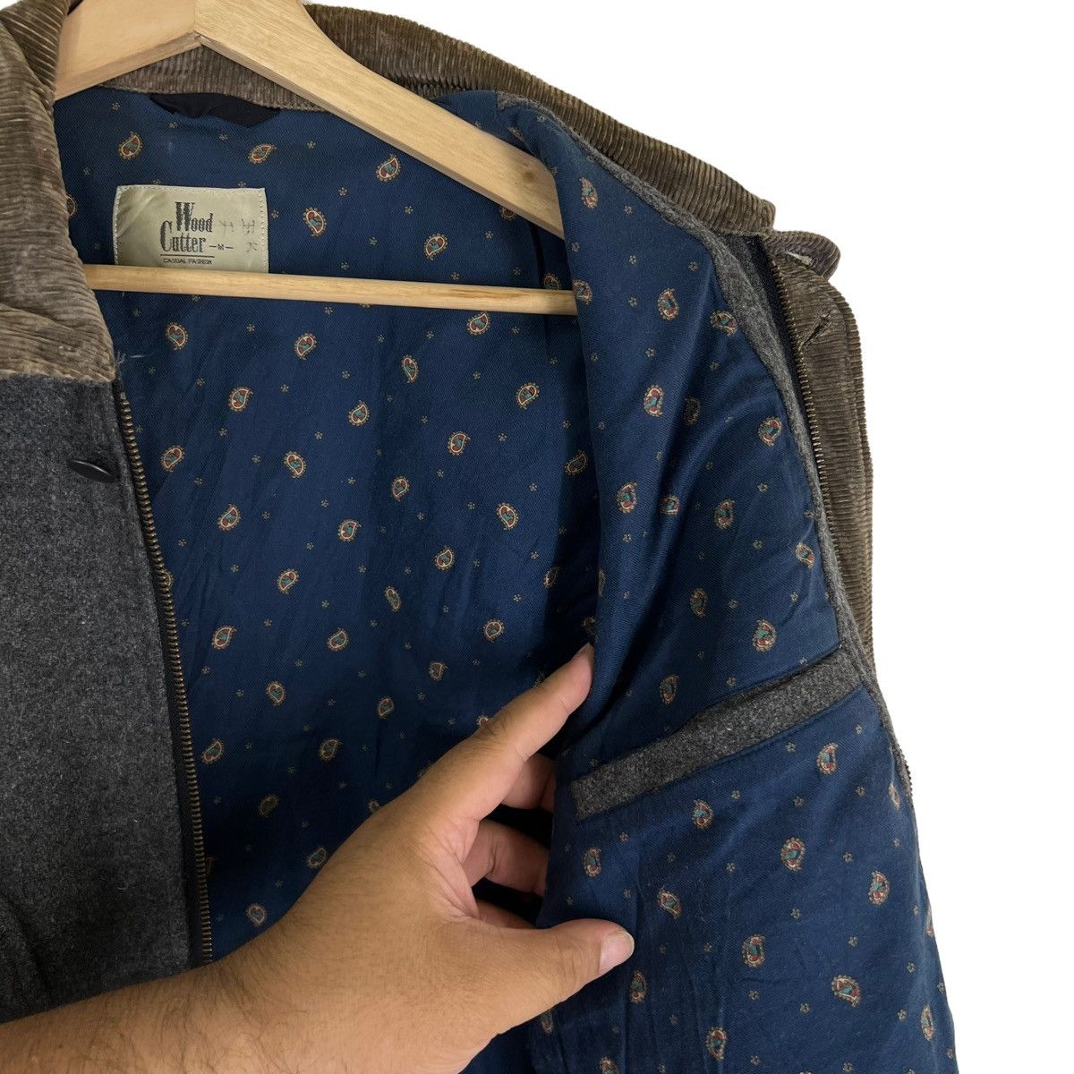 Japanese Brand VINTAGE BOMBER JACKET WOOD CUTTER ISSEY MIYAKE MA-1 DESIGN Size US M / EU 48-50 / 2 - 10 Thumbnail