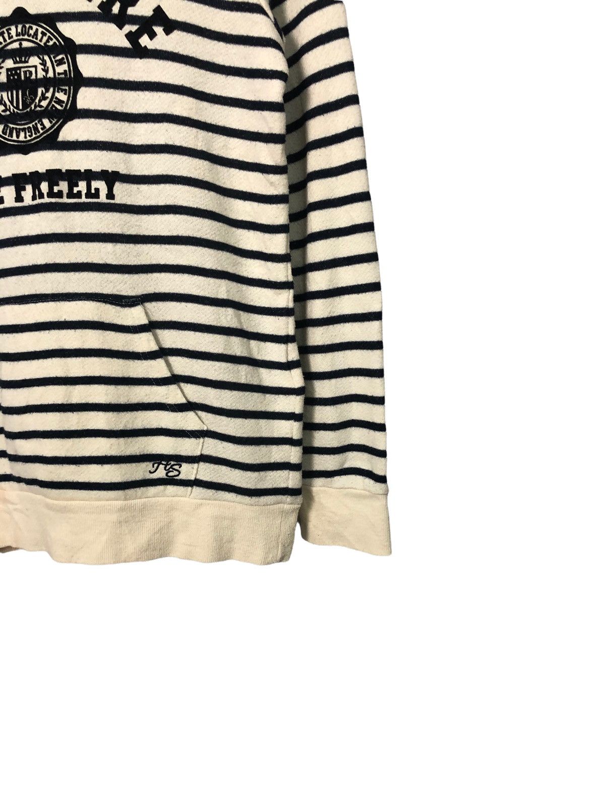 Japanese Brand Vintage Tip Top Big Logo Striped Hoodie Sweatshirt Size US S / EU 44-46 / 1 - 2 Thumbnail