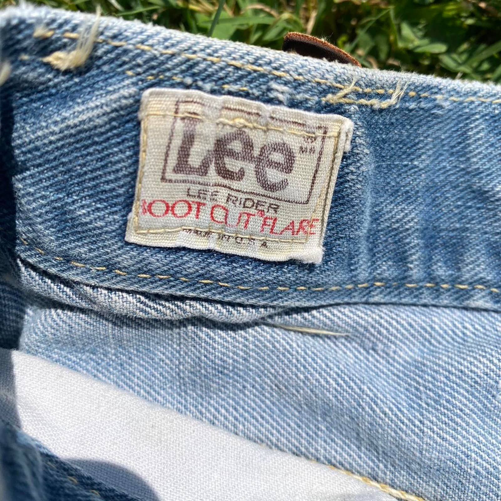 Vintage Vintage 60s Lee Riders Cut Off Jorts Distressed Denim Shorts Size US 31 - 5 Thumbnail