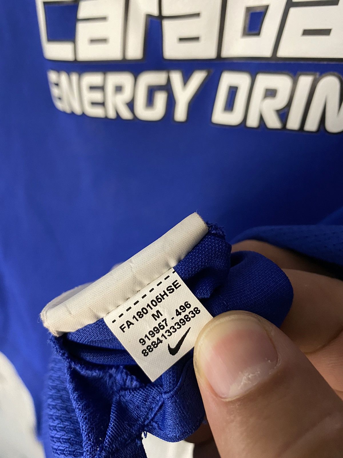 Chelsea Soccer × Nike 2017/2018 Nike Chelsea Home dri-fit Carabao Soccer Jersey Size US M / EU 48-50 / 2 - 5 Thumbnail