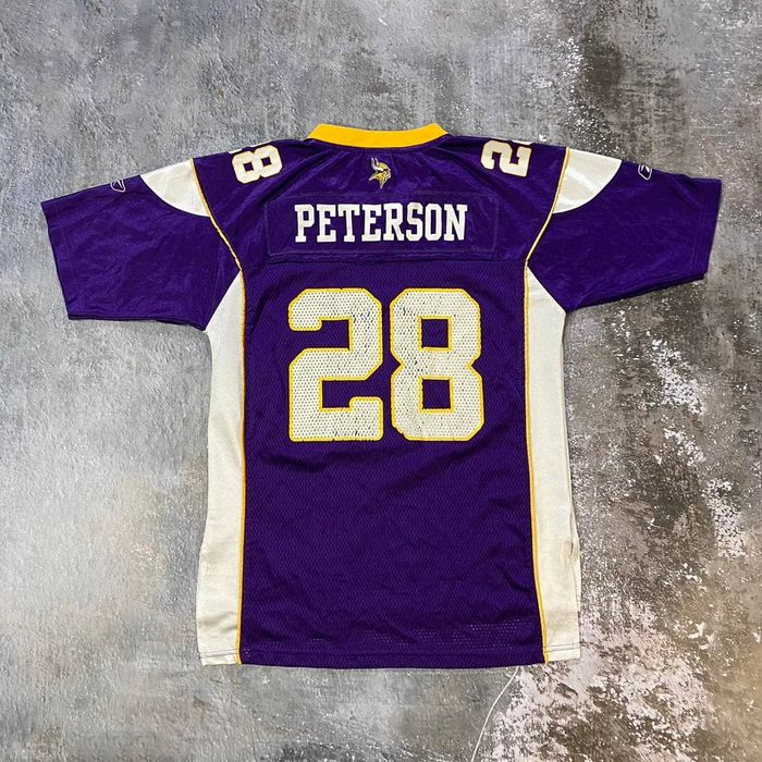 Vintage #28 ADRIAN PETERSON Minnesota Vikings NFL Nike Jersey YL