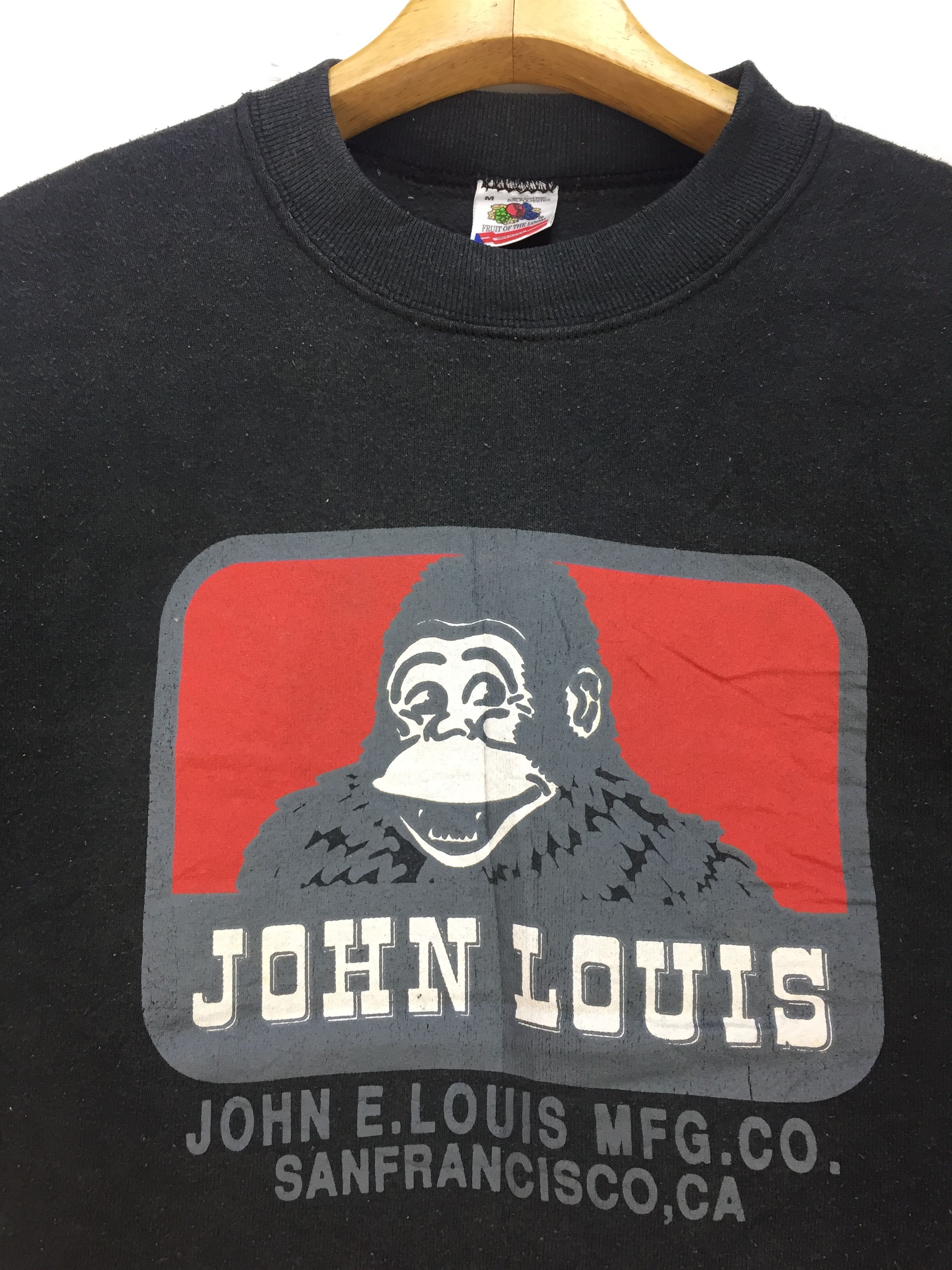 Fruit Of The Loom Vintage Rare Collaboration Ben Davis x John Louis Big Logo Size US M / EU 48-50 / 2 - 2 Thumbnail