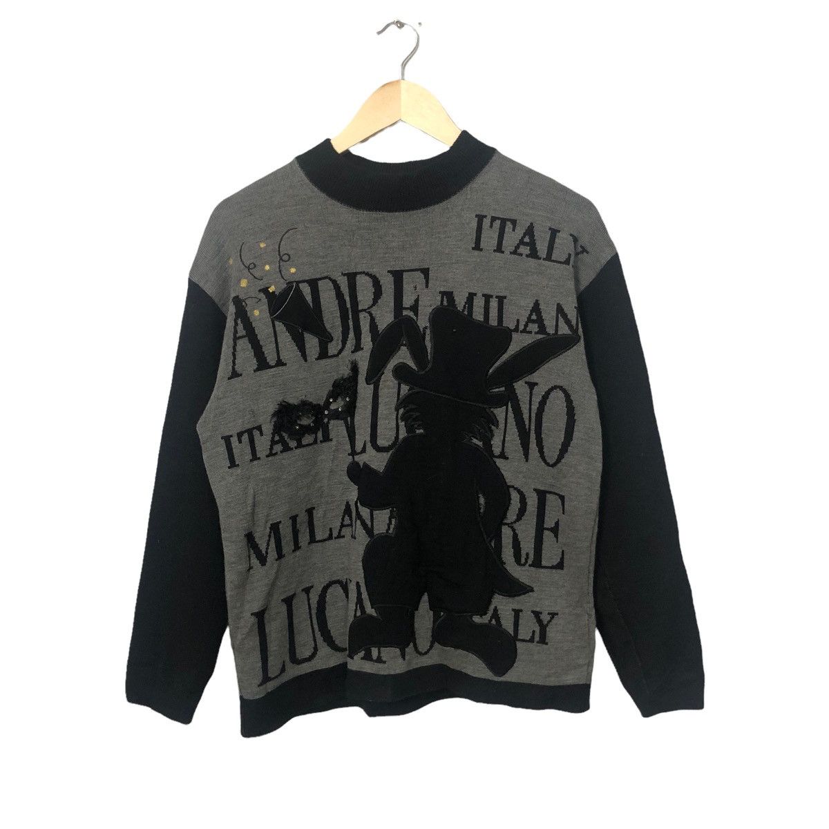Andreluciano Vintage Andreluciano Embroidery Big Logo Knitwear Sweater Size US M / EU 48-50 / 2 - 1 Thumbnail
