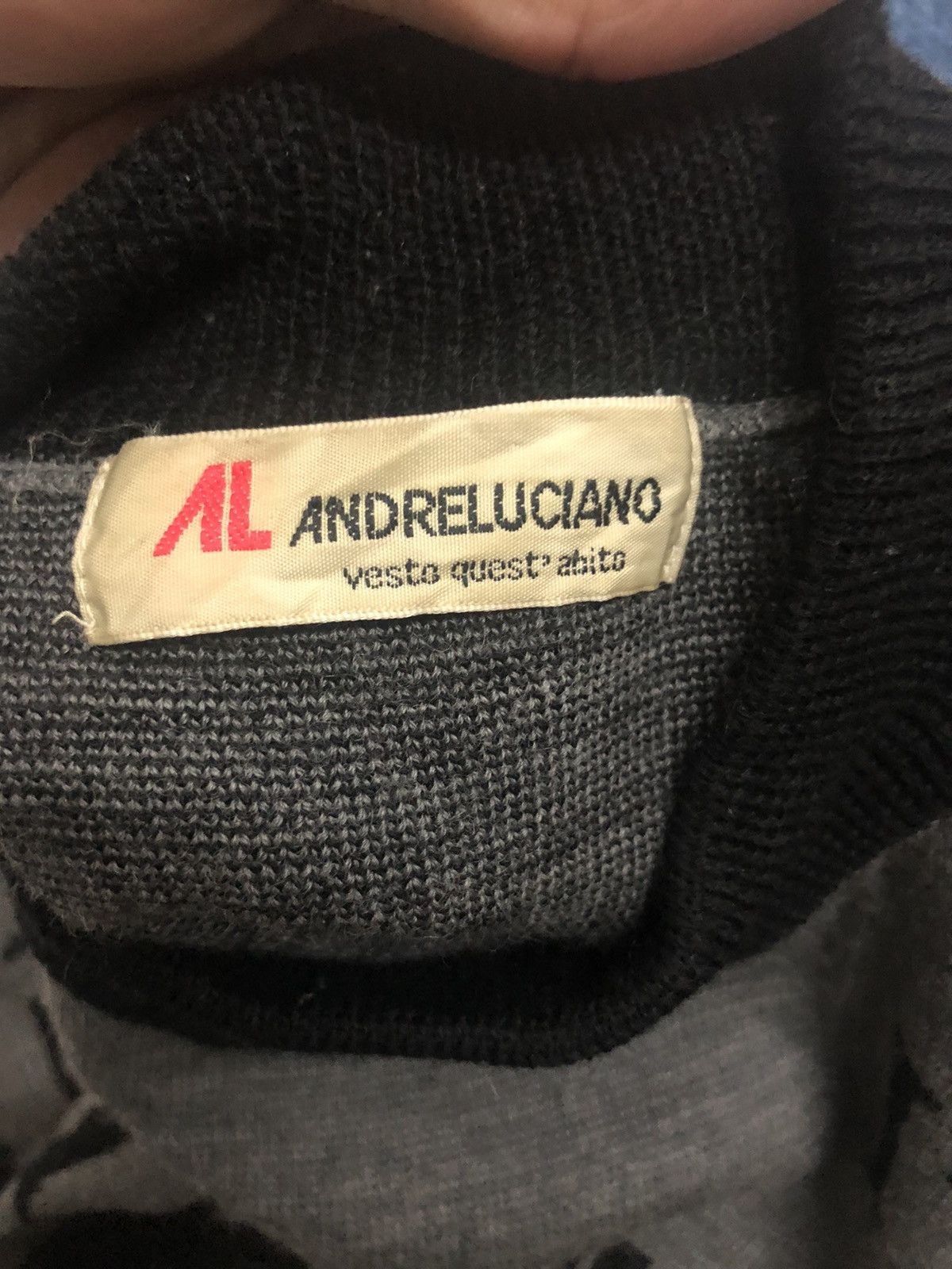 Andreluciano Vintage Andreluciano Embroidery Big Logo Knitwear Sweater Size US M / EU 48-50 / 2 - 11 Thumbnail