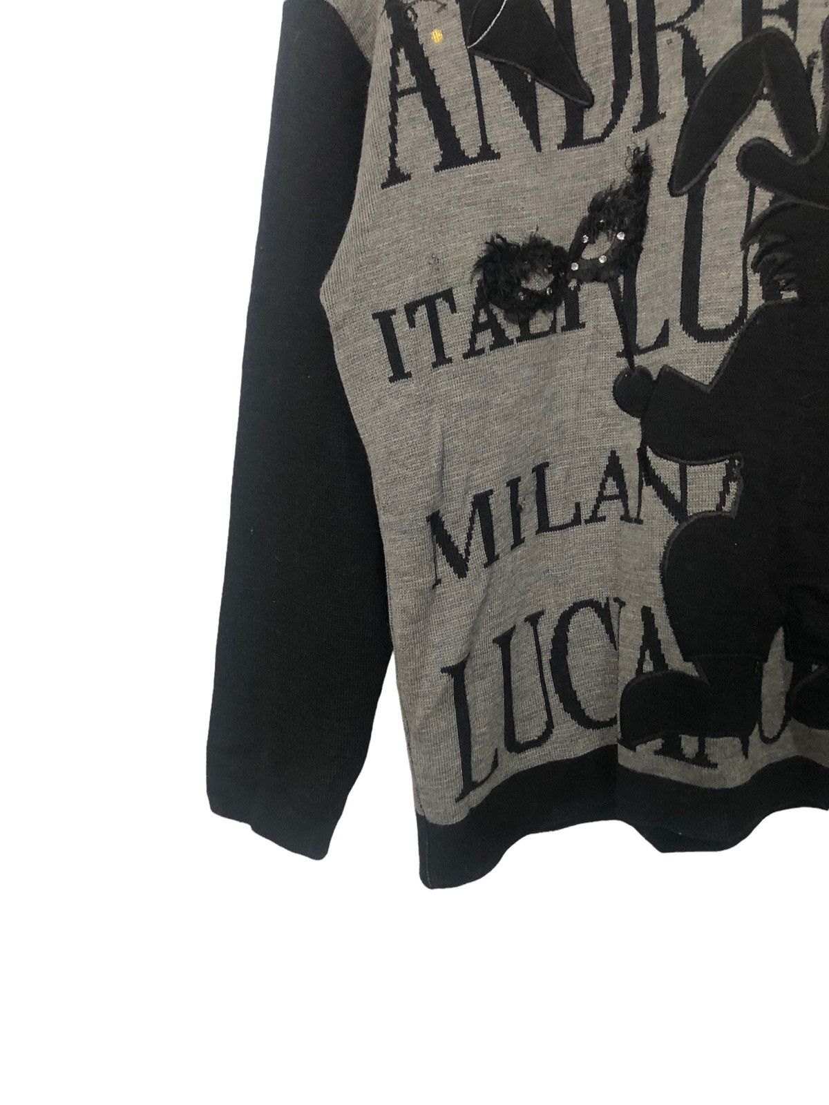 Andreluciano Vintage Andreluciano Embroidery Big Logo Knitwear Sweater Size US M / EU 48-50 / 2 - 3 Thumbnail