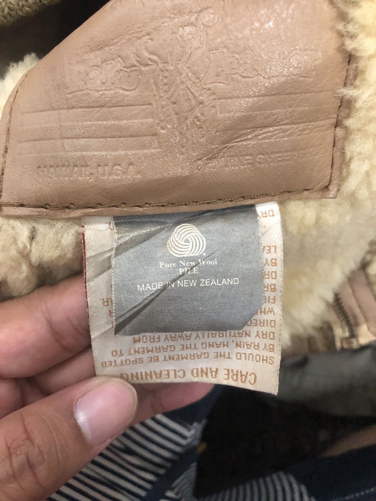 Leather Vintage GL Bowron Sheepskin Wool N Suede Made in New Zealand Size US M / EU 48-50 / 2 - 11 Thumbnail