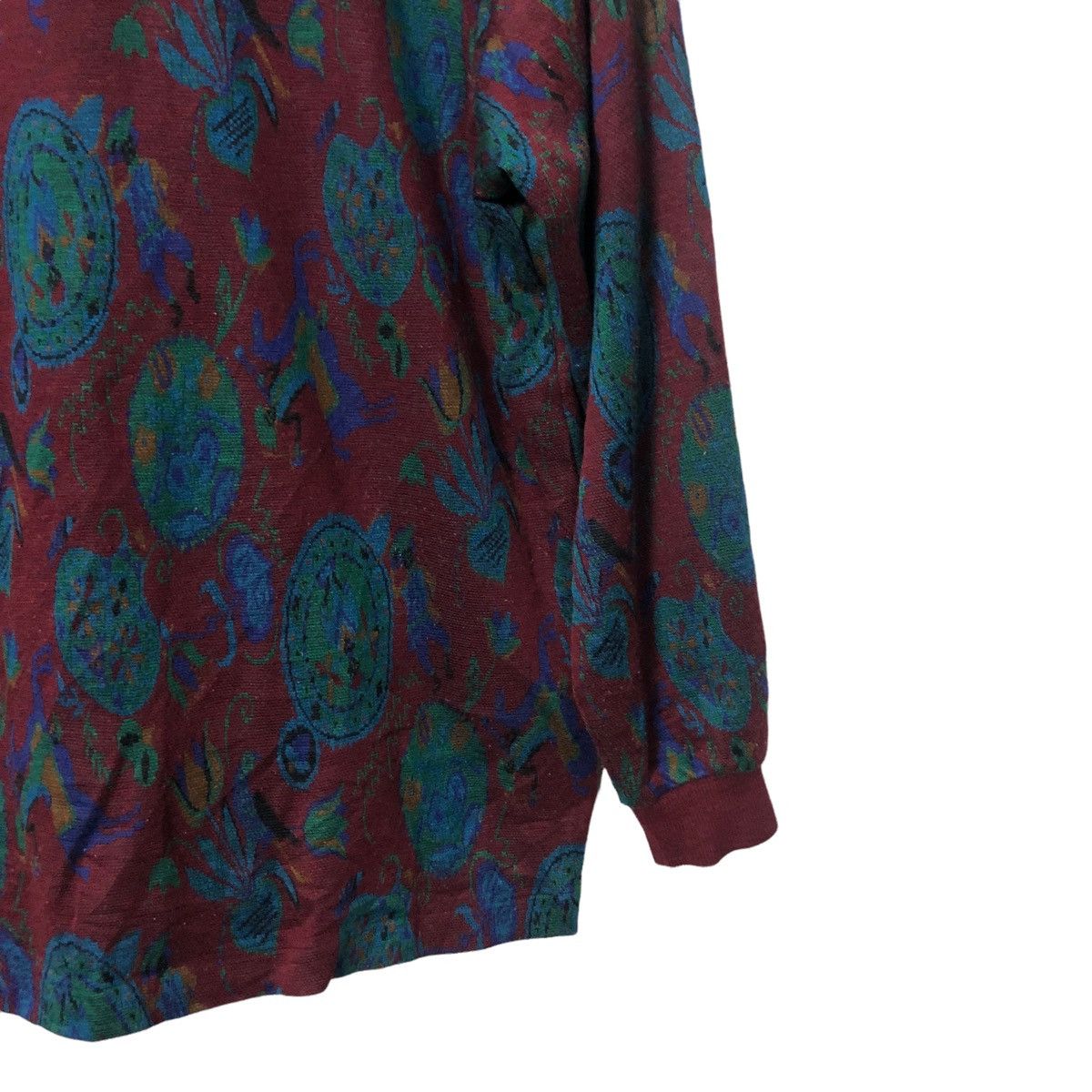 Japanese Brand Vintage Convivace Fullprint Long Sleeve Polo Size US M / EU 48-50 / 2 - 6 Thumbnail