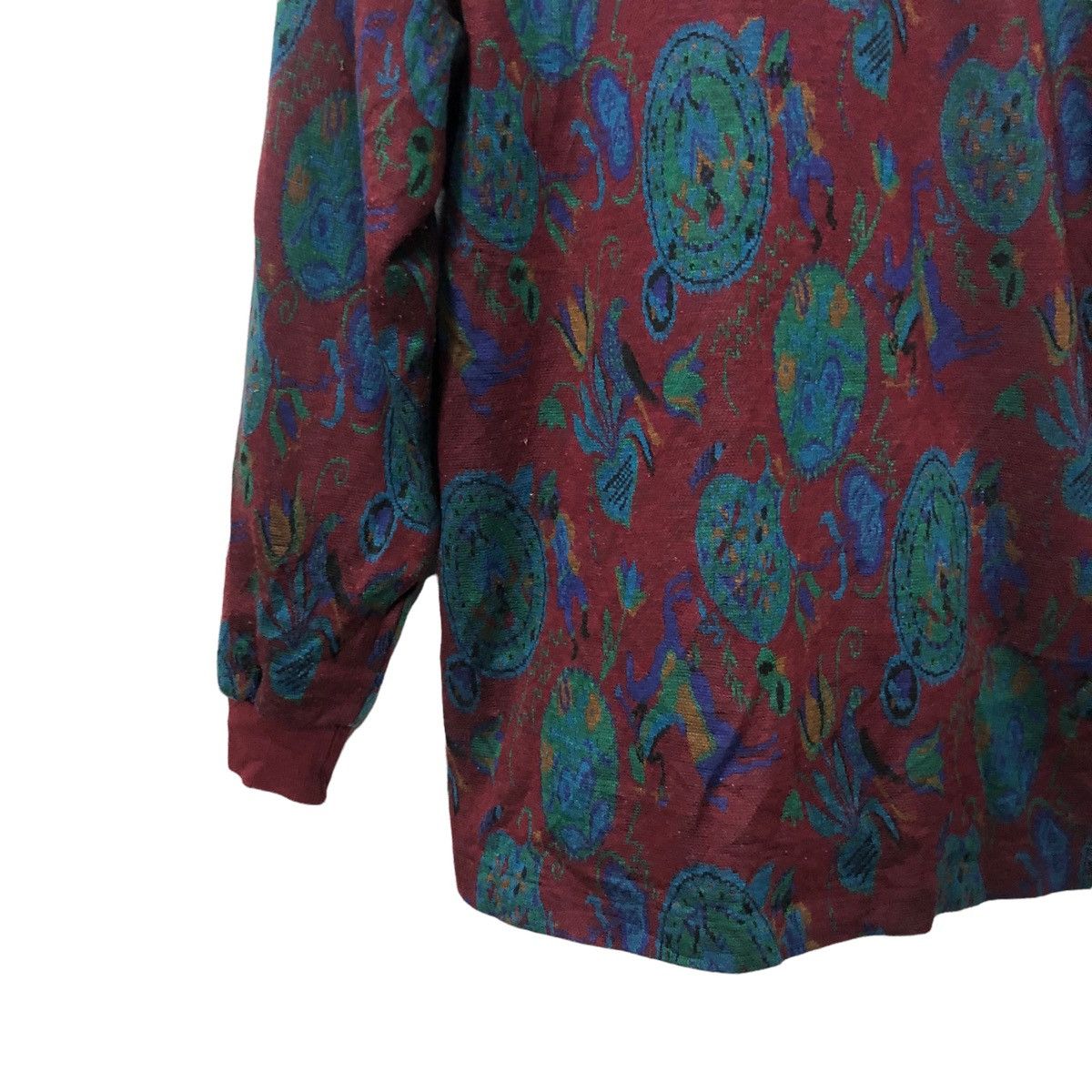 Japanese Brand Vintage Convivace Fullprint Long Sleeve Polo Size US M / EU 48-50 / 2 - 7 Thumbnail