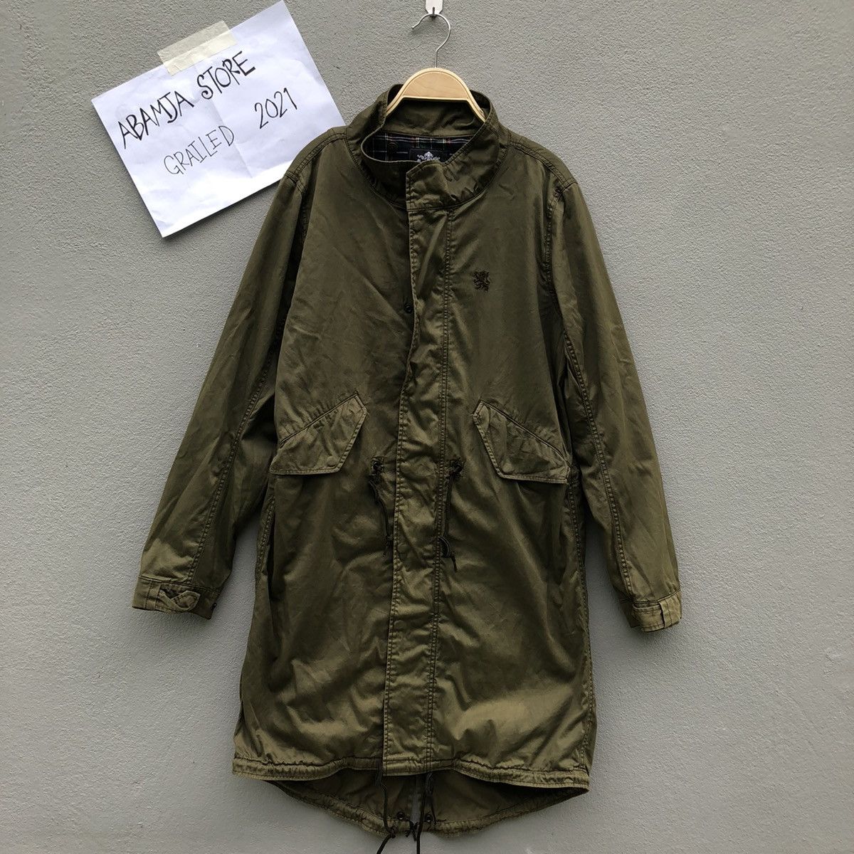 image of Lambretta Zipper Ups Jacket in Green, Men's (Size Medium)