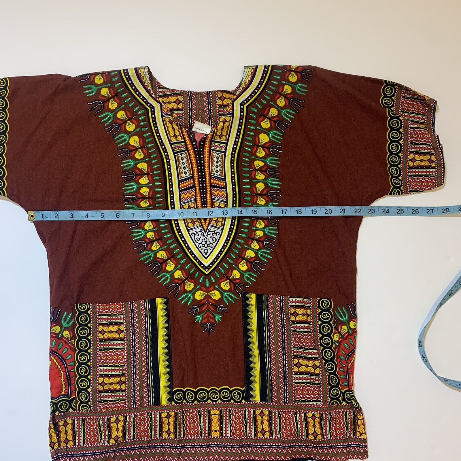 Other Big Mama Dashiki Hippie Maroon Traditional African Shirt Size US S / EU 44-46 / 1 - 5 Thumbnail