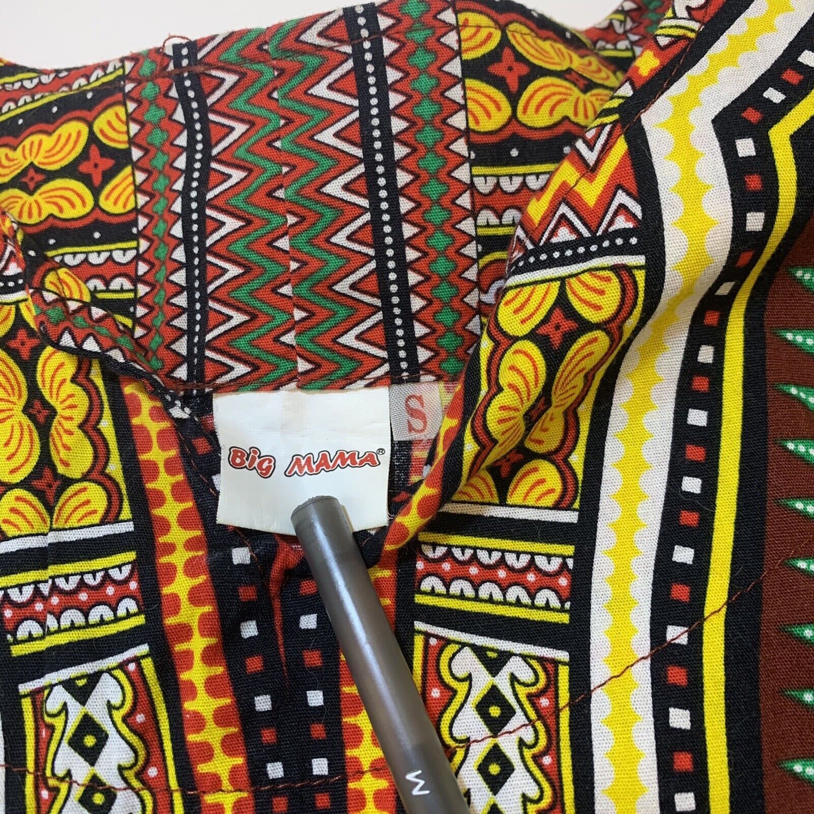 Other Big Mama Dashiki Hippie Maroon Traditional African Shirt Size US S / EU 44-46 / 1 - 3 Thumbnail