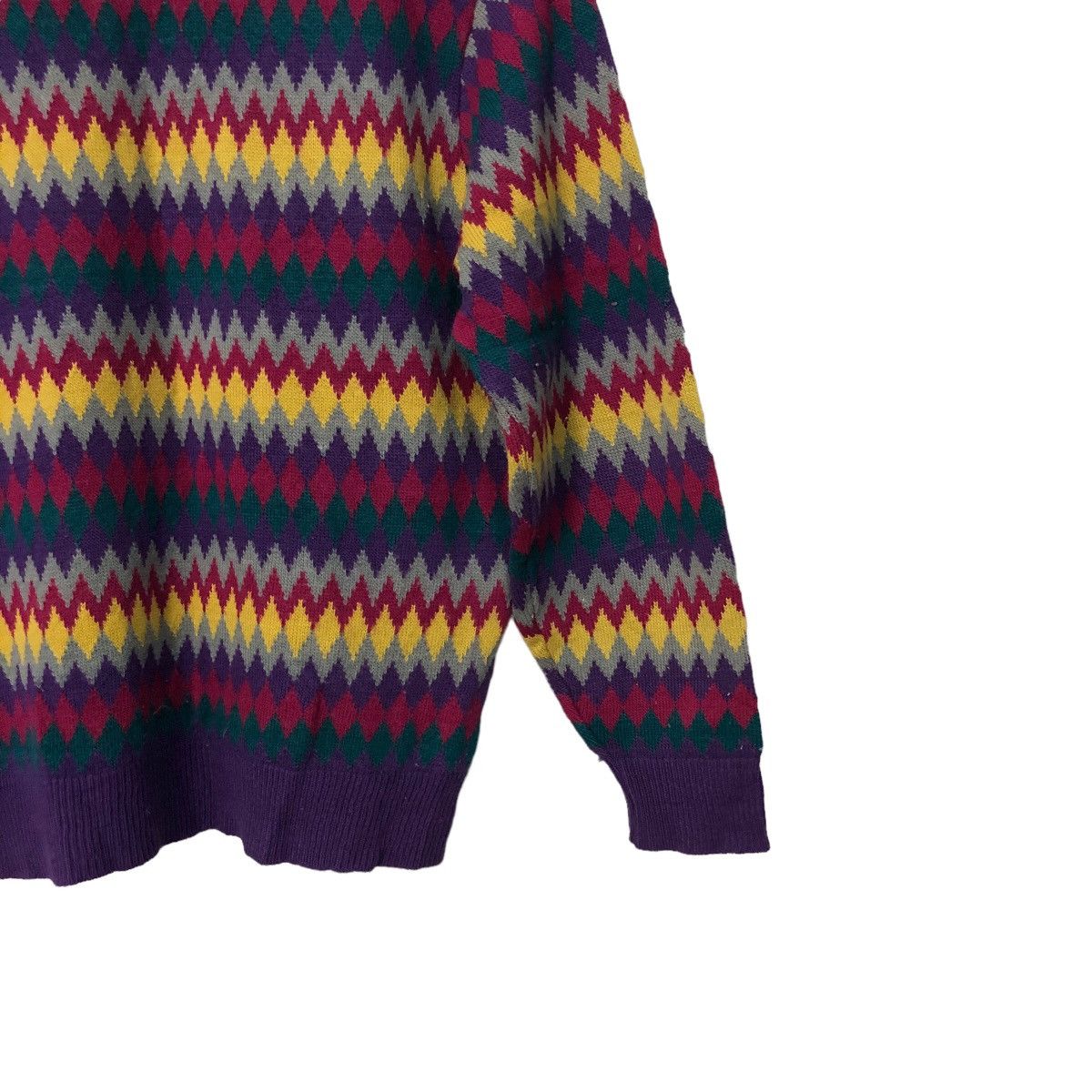 Aran Isles Knitwear Vintage Marbee Turtleneck Full Print Knitwear Sweater Jumper Size S / US 4 / IT 40 - 6 Thumbnail