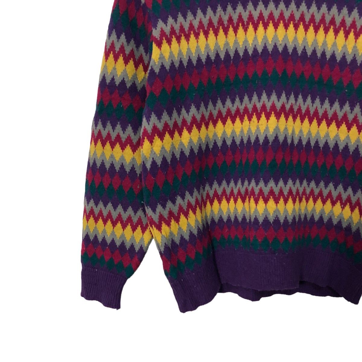 Aran Isles Knitwear Vintage Marbee Turtleneck Full Print Knitwear Sweater Jumper Size S / US 4 / IT 40 - 3 Thumbnail