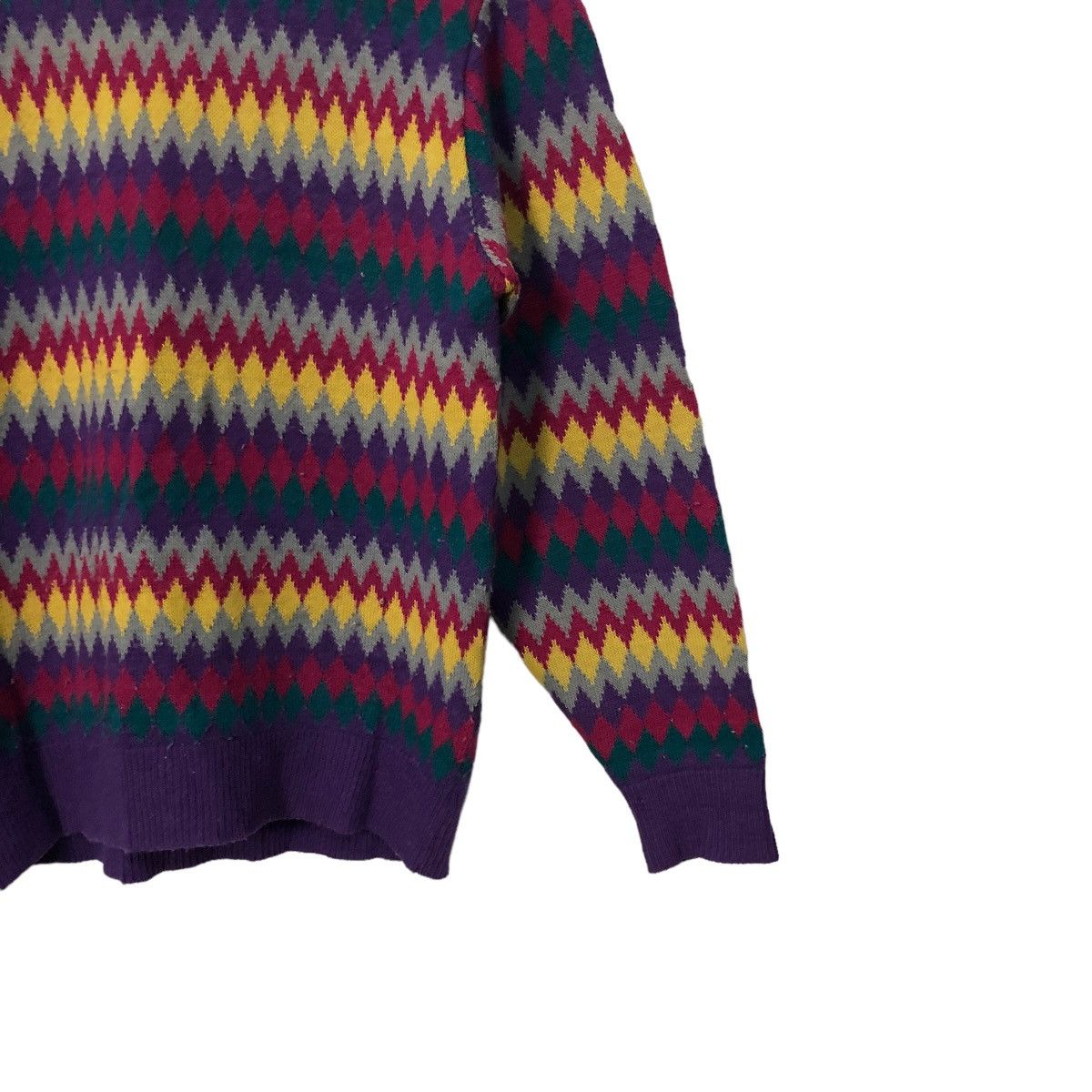 Aran Isles Knitwear Vintage Marbee Turtleneck Full Print Knitwear Sweater Jumper Size S / US 4 / IT 40 - 2 Thumbnail