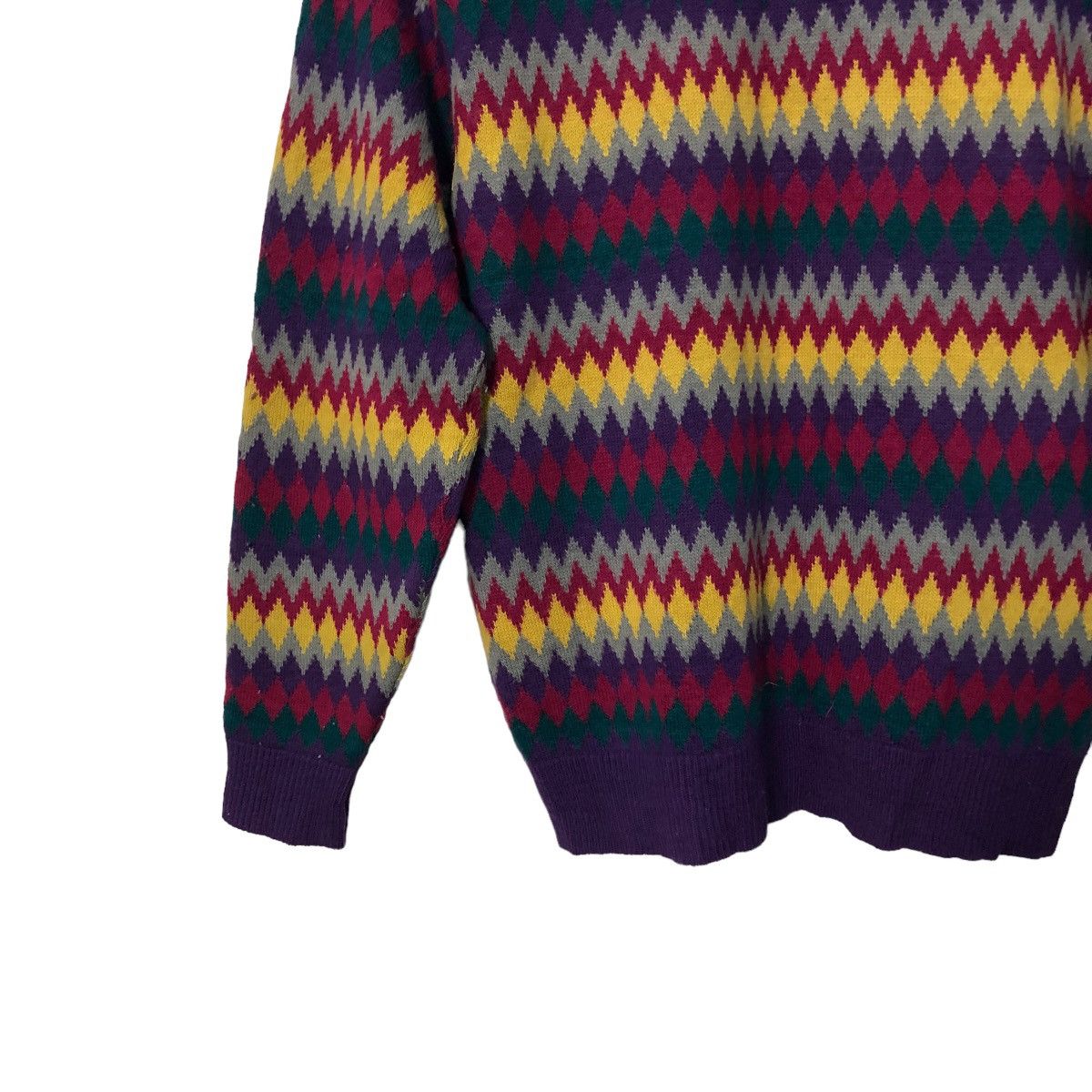 Aran Isles Knitwear Vintage Marbee Turtleneck Full Print Knitwear Sweater Jumper Size S / US 4 / IT 40 - 7 Thumbnail