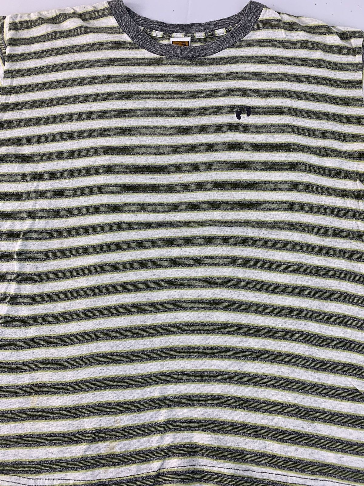Hang Ten 90s Hang Ten Crewneck Stripes Embroidery Logo Tee Size L / US 10 / IT 46 - 3 Thumbnail