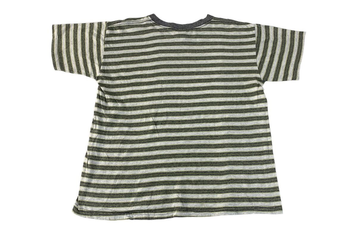 Hang Ten 90s Hang Ten Crewneck Stripes Embroidery Logo Tee Size L / US 10 / IT 46 - 2 Thumbnail