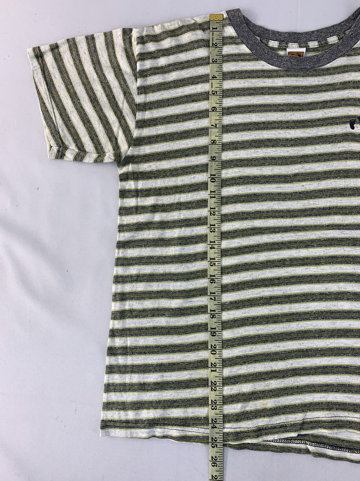 Hang Ten 90s Hang Ten Crewneck Stripes Embroidery Logo Tee Size L / US 10 / IT 46 - 8 Thumbnail