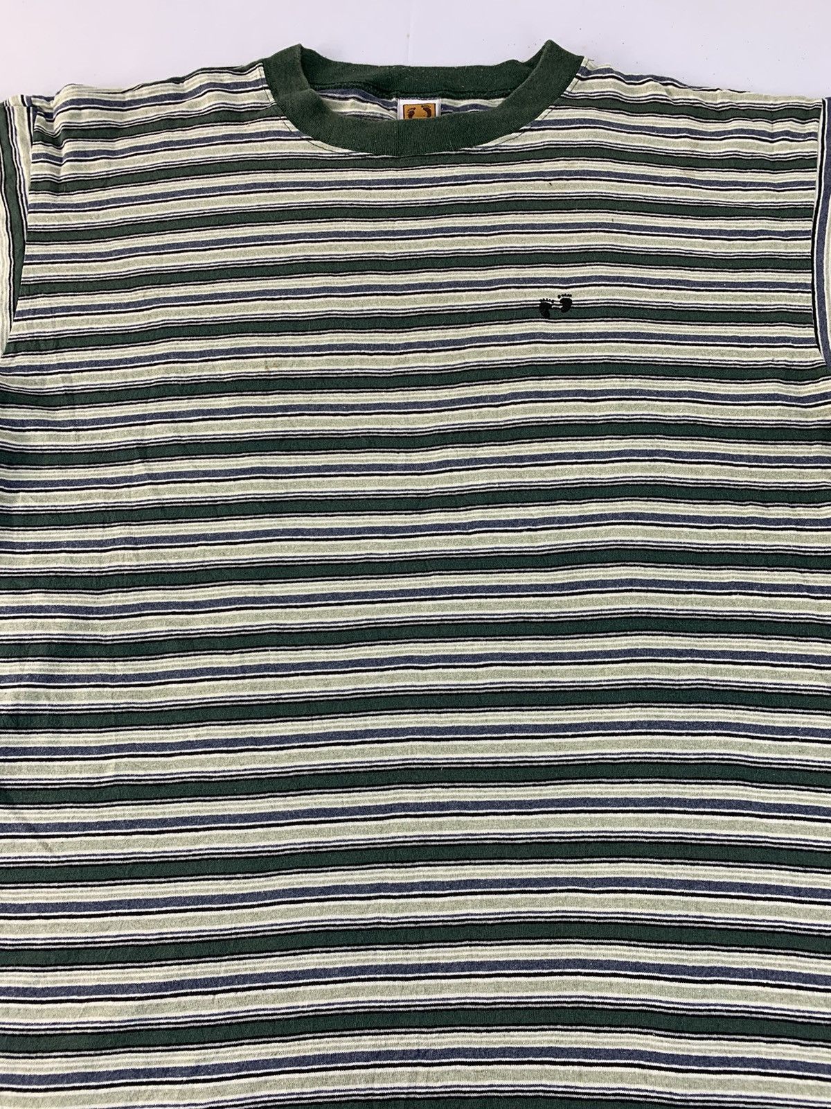 Hang Ten 90s Hang Ten Crewneck Stripes Embroidery Logo Striped Tee Size US L / EU 52-54 / 3 - 2 Thumbnail