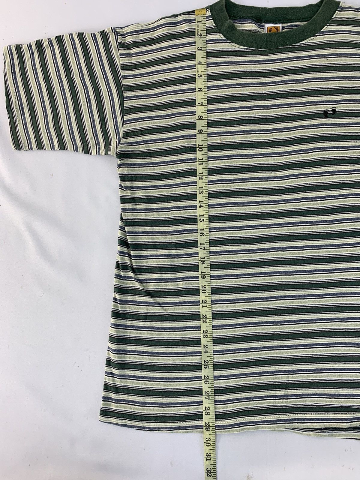 Hang Ten 90s Hang Ten Crewneck Stripes Embroidery Logo Striped Tee Size US L / EU 52-54 / 3 - 8 Thumbnail