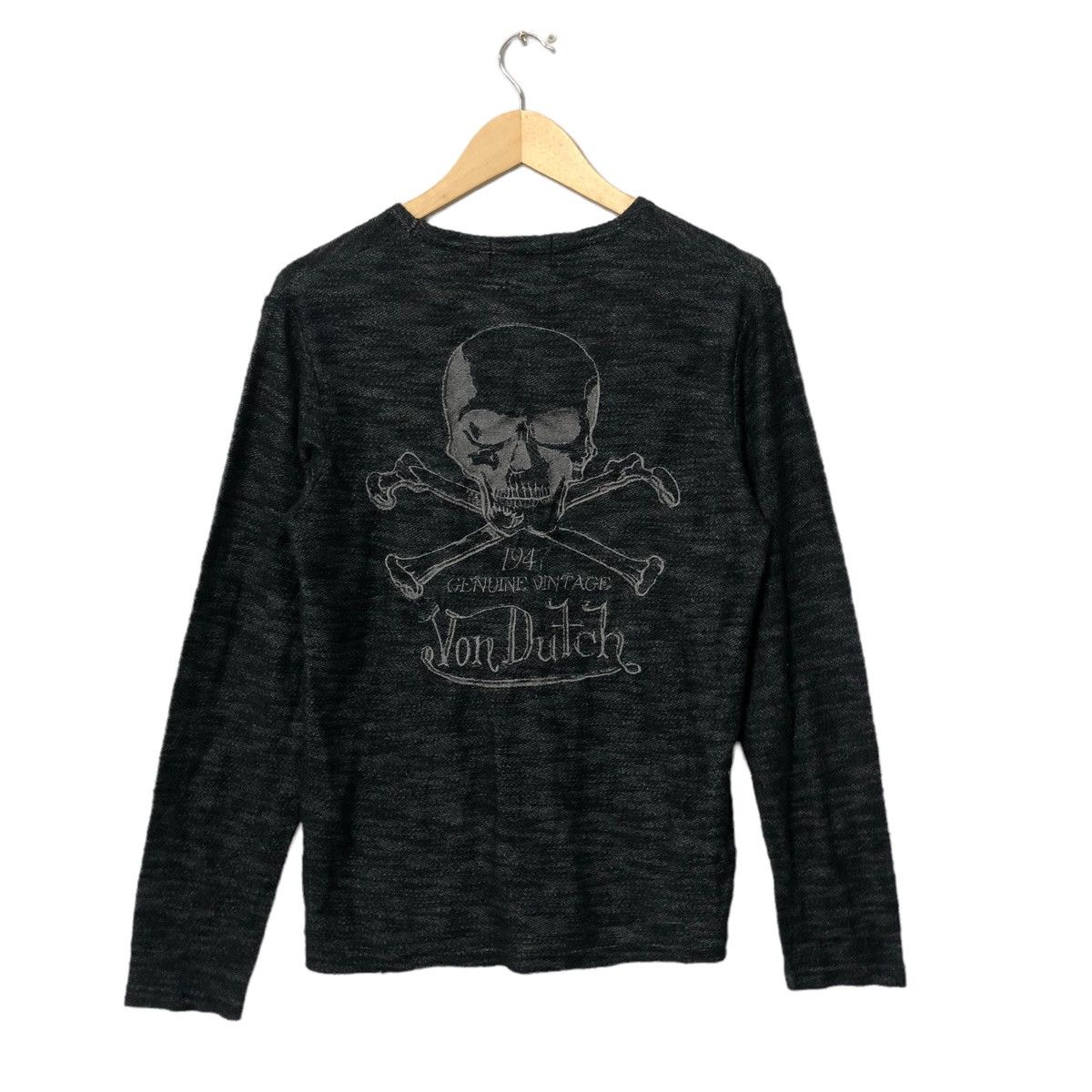 Seditionaries Vtg Von Dutch Embroidery Big Logo Long Sleeve Tee Knitwear Size US S / EU 44-46 / 1 - 6 Thumbnail