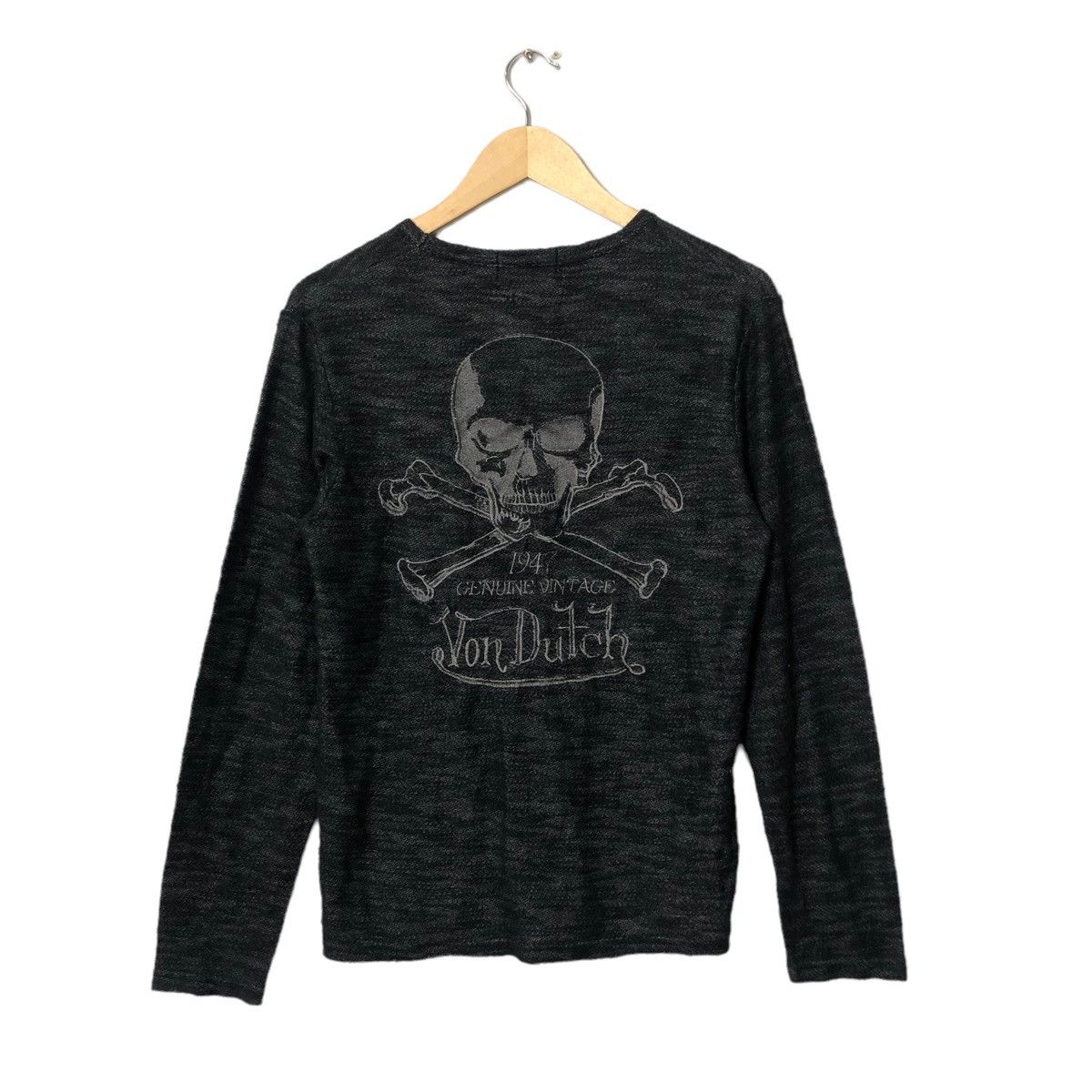 Seditionaries Vtg Von Dutch Embroidery Big Logo Long Sleeve Tee Knitwear Size US S / EU 44-46 / 1 - 1 Thumbnail
