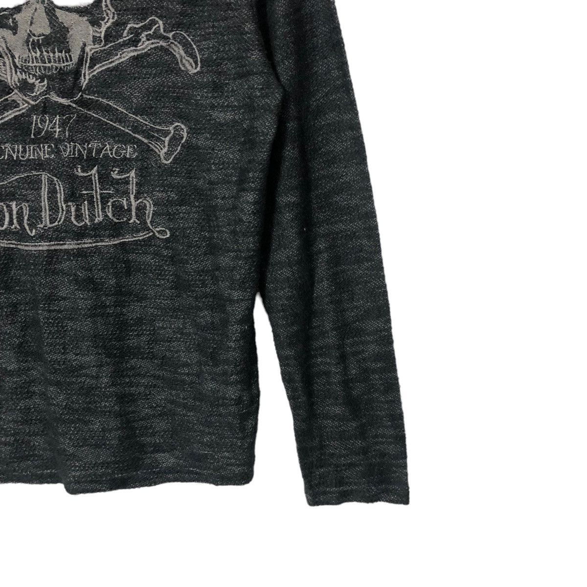 Seditionaries Vtg Von Dutch Embroidery Big Logo Long Sleeve Tee Knitwear Size US S / EU 44-46 / 1 - 7 Thumbnail