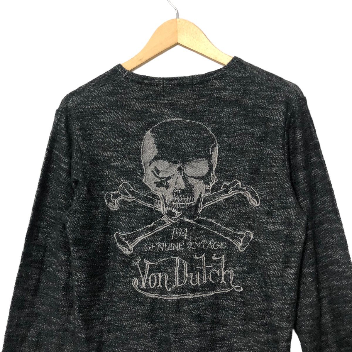 Seditionaries Vtg Von Dutch Embroidery Big Logo Long Sleeve Tee Knitwear Size US S / EU 44-46 / 1 - 9 Thumbnail