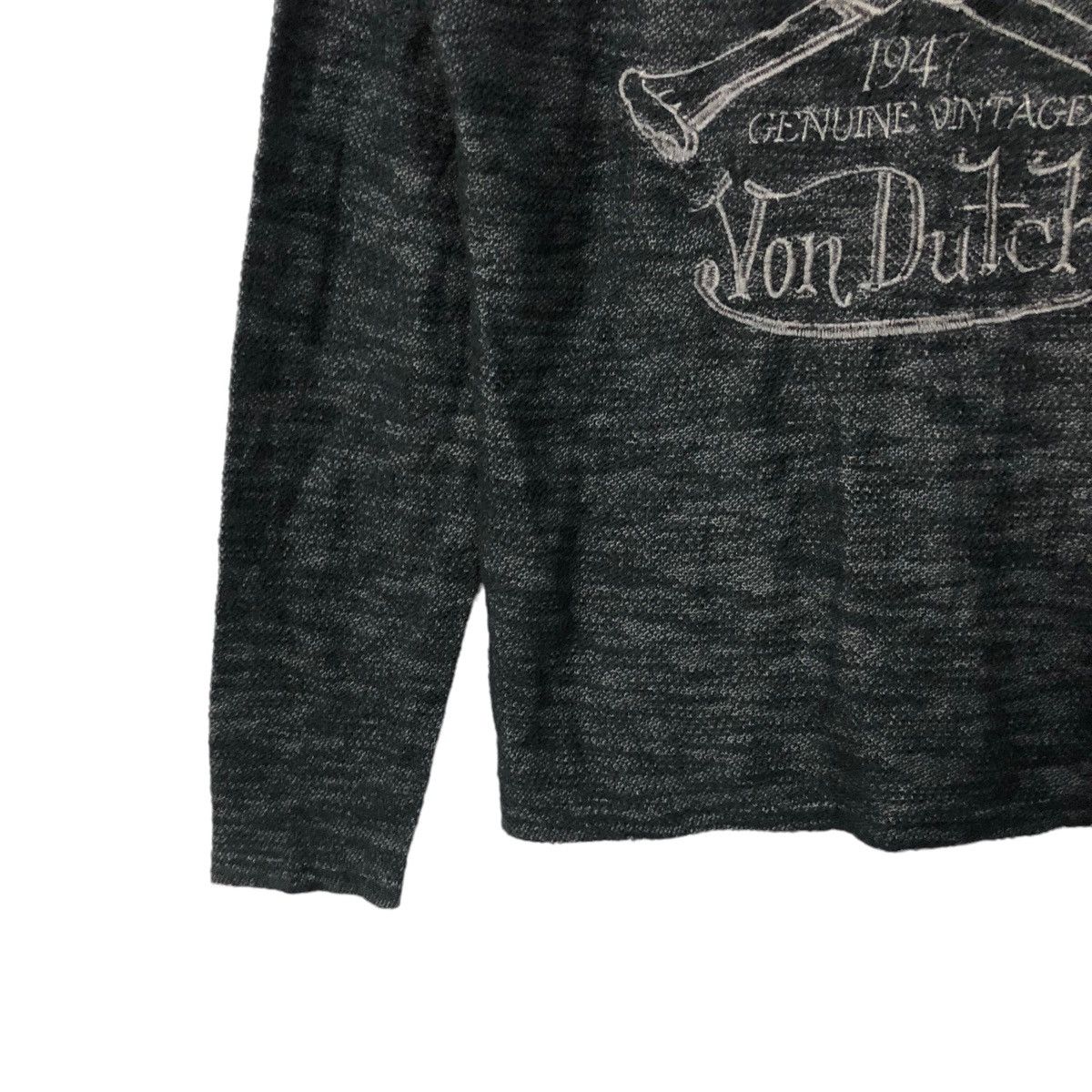 Seditionaries Vtg Von Dutch Embroidery Big Logo Long Sleeve Tee Knitwear Size US S / EU 44-46 / 1 - 8 Thumbnail