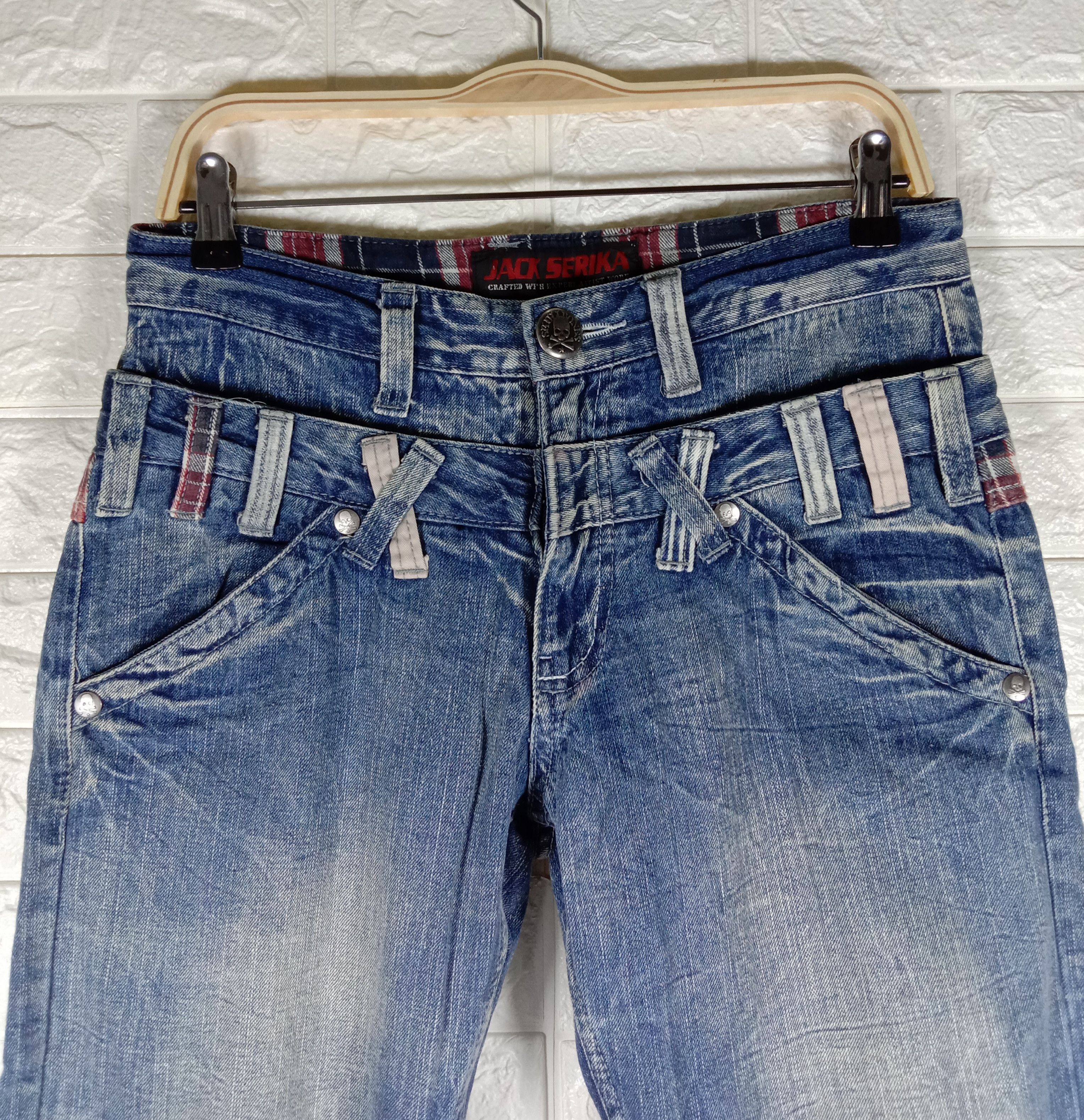 Japanese Brand Japanese Hybrid Jack Serika Dauble Waist Jeans Size US 32 / EU 48 - 6 Thumbnail