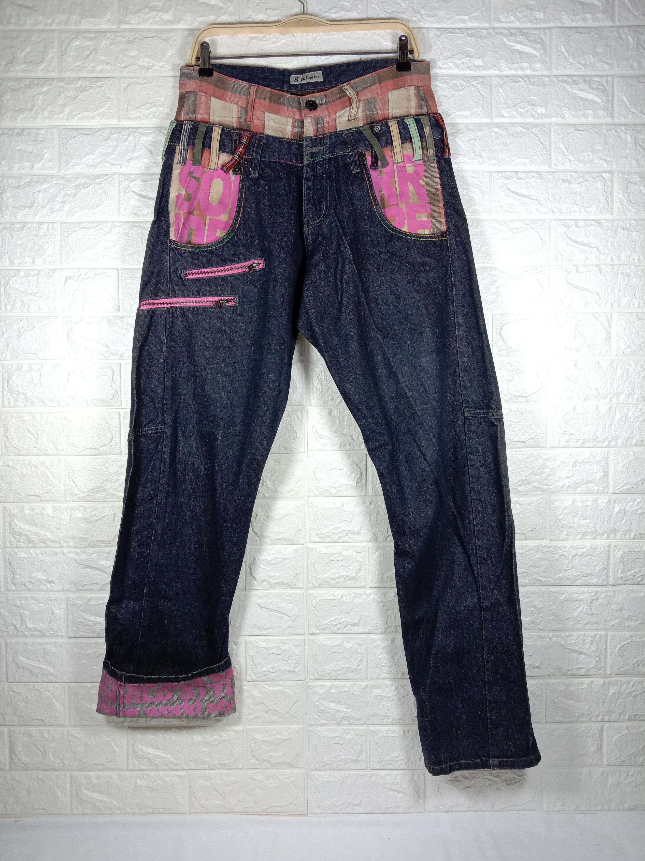 Japanese Brand Double Waist Jeans Japanese SORRIDERE Denim Size US 32 / EU 48 - 1 Thumbnail