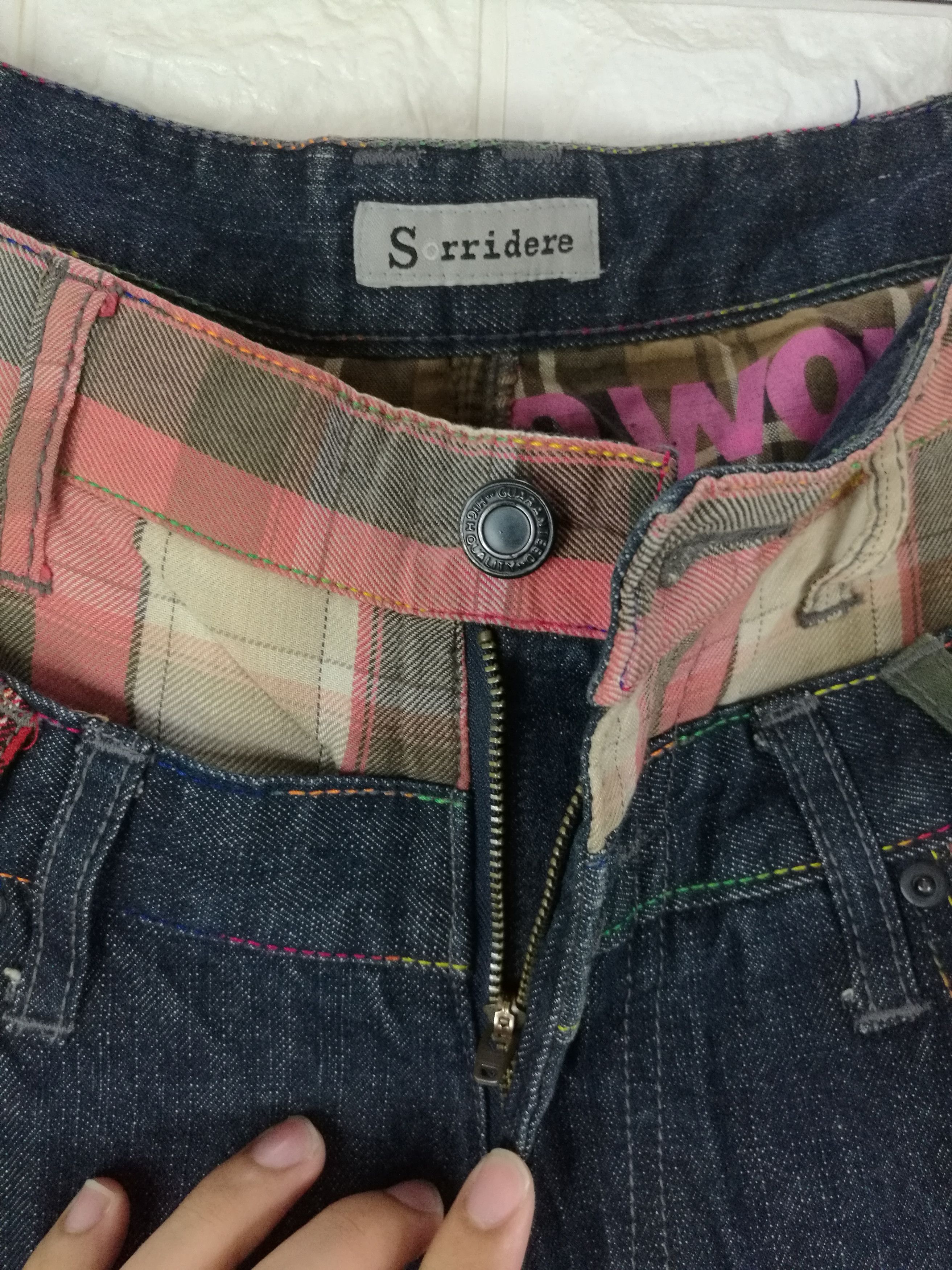 Japanese Brand Double Waist Jeans Japanese SORRIDERE Denim Size US 32 / EU 48 - 7 Thumbnail