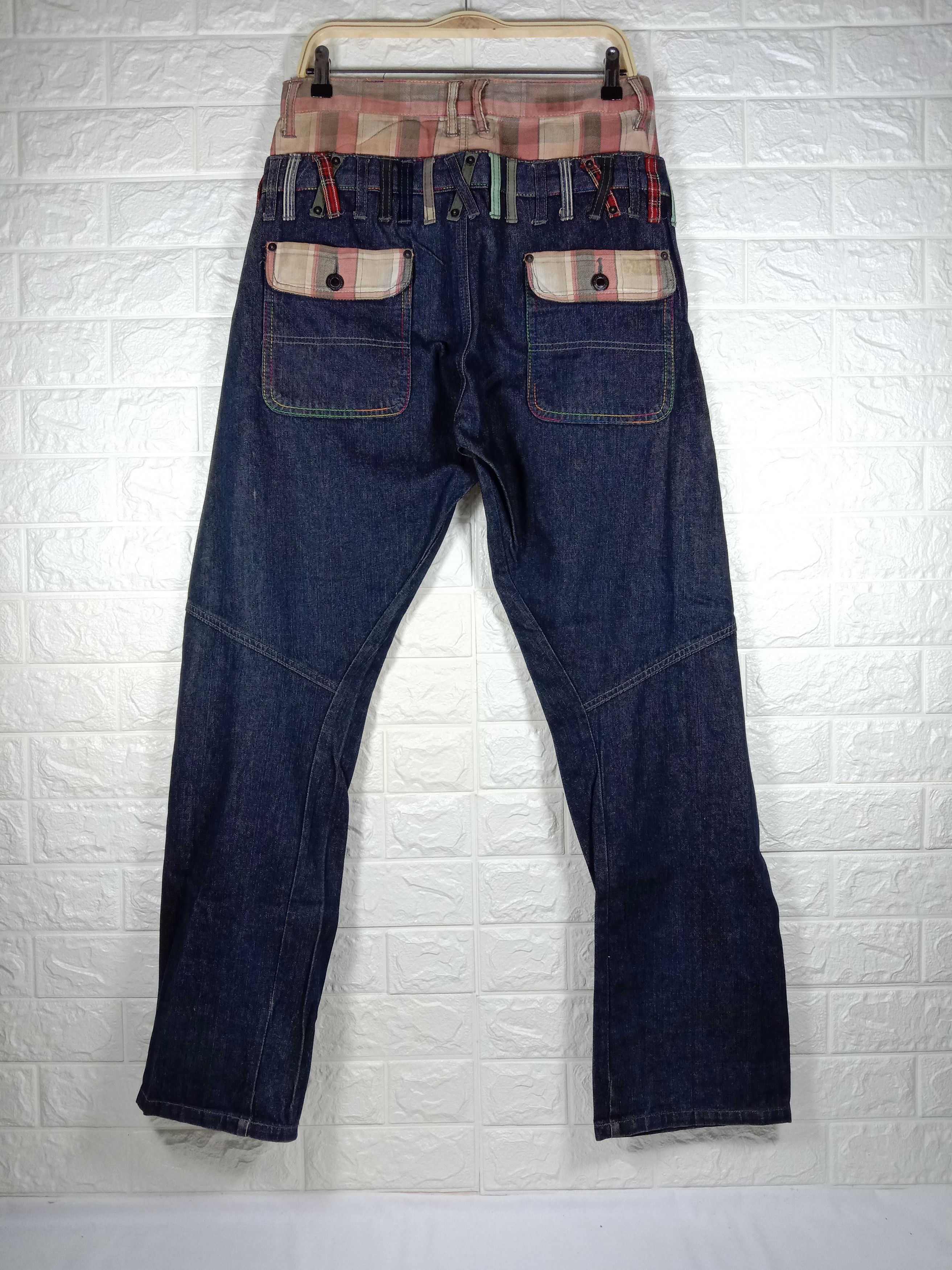 Japanese Brand Double Waist Jeans Japanese SORRIDERE Denim Size US 32 / EU 48 - 6 Thumbnail