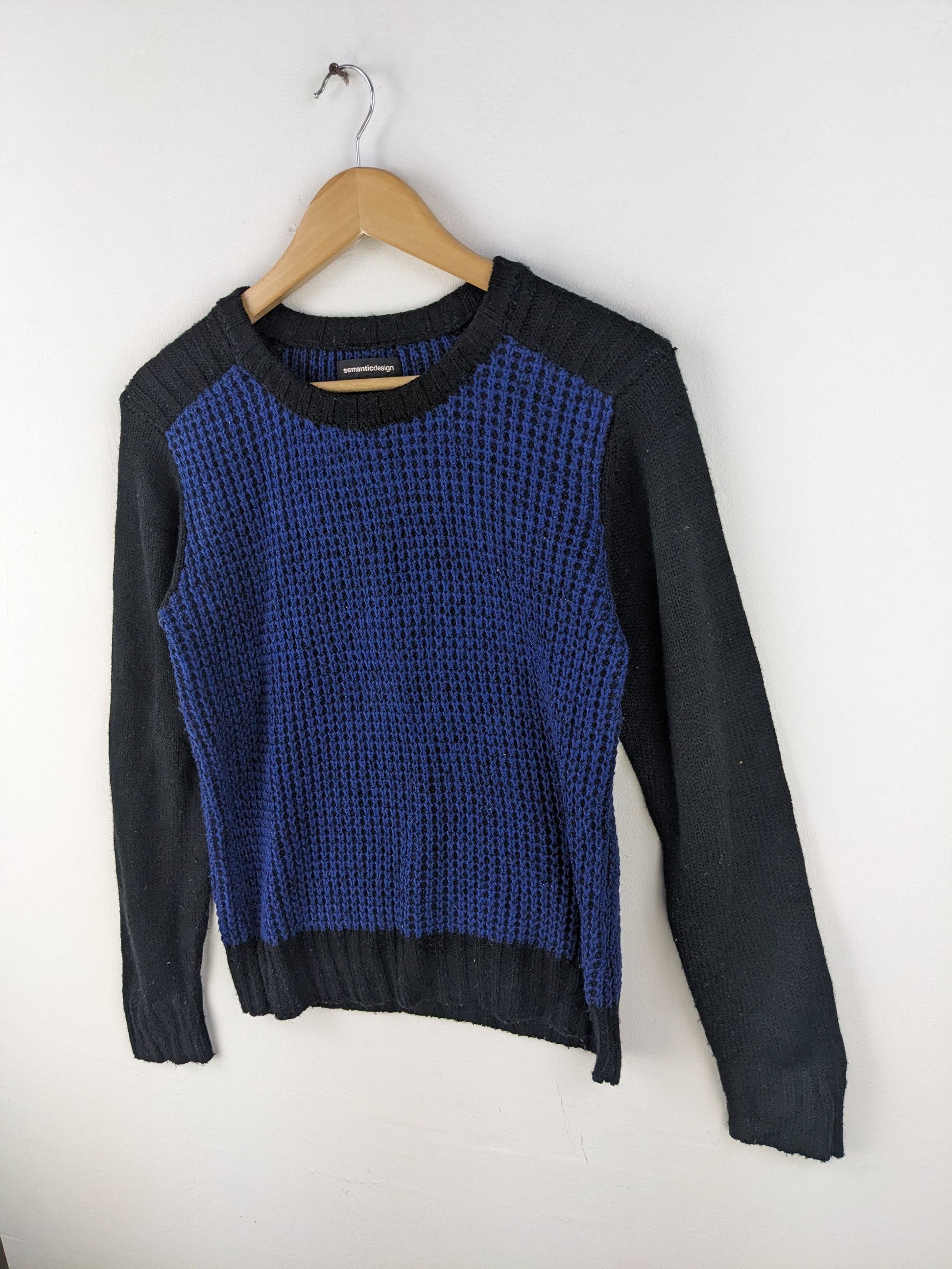 Japanese Brand × Vintage × semanticdesign Semantic Design Fishnet Knitwear Inspired Yohji Yamamoto Size US S / EU 44-46 / 1 - 6 Thumbnail