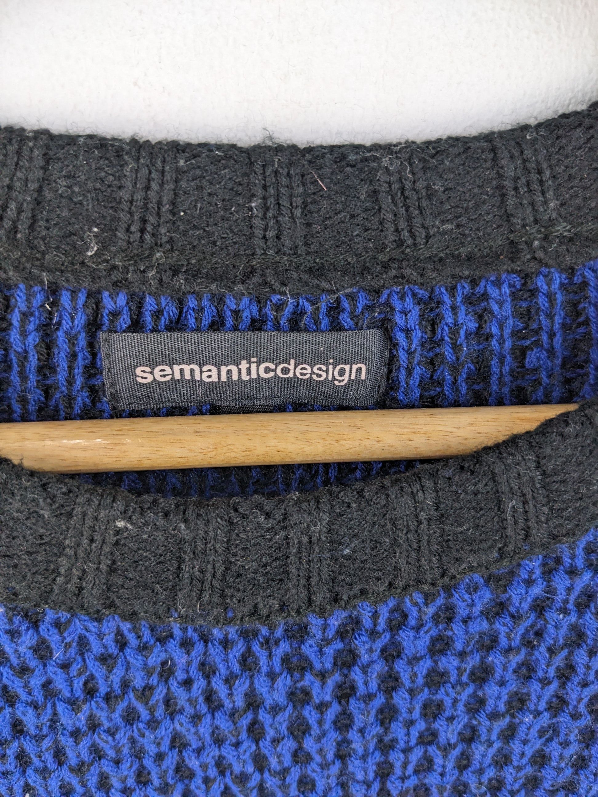 Japanese Brand × Vintage × semanticdesign Semantic Design Fishnet Knitwear Inspired Yohji Yamamoto Size US S / EU 44-46 / 1 - 3 Thumbnail